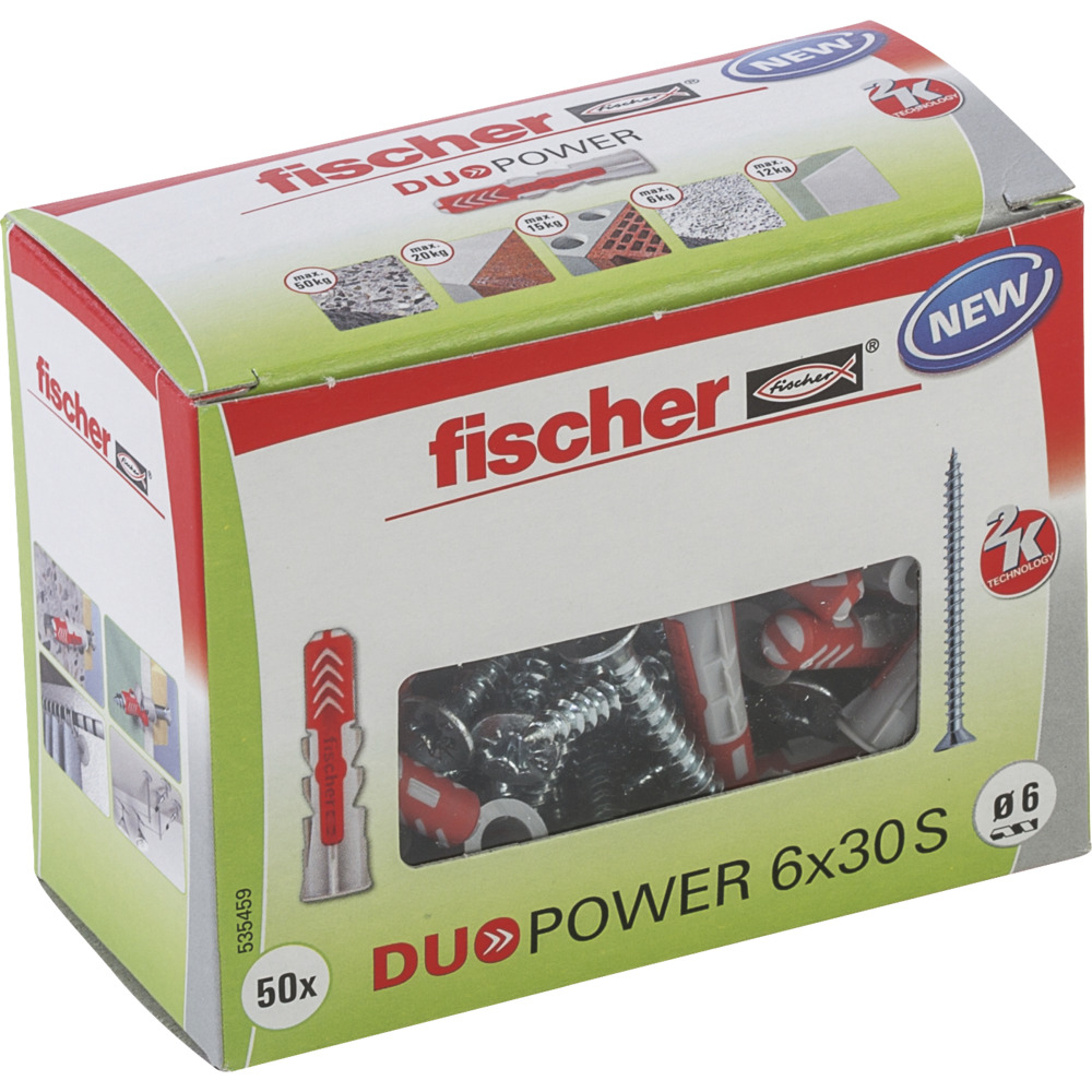 fischer DuoPower 6 x 30 S LD mit Schraube