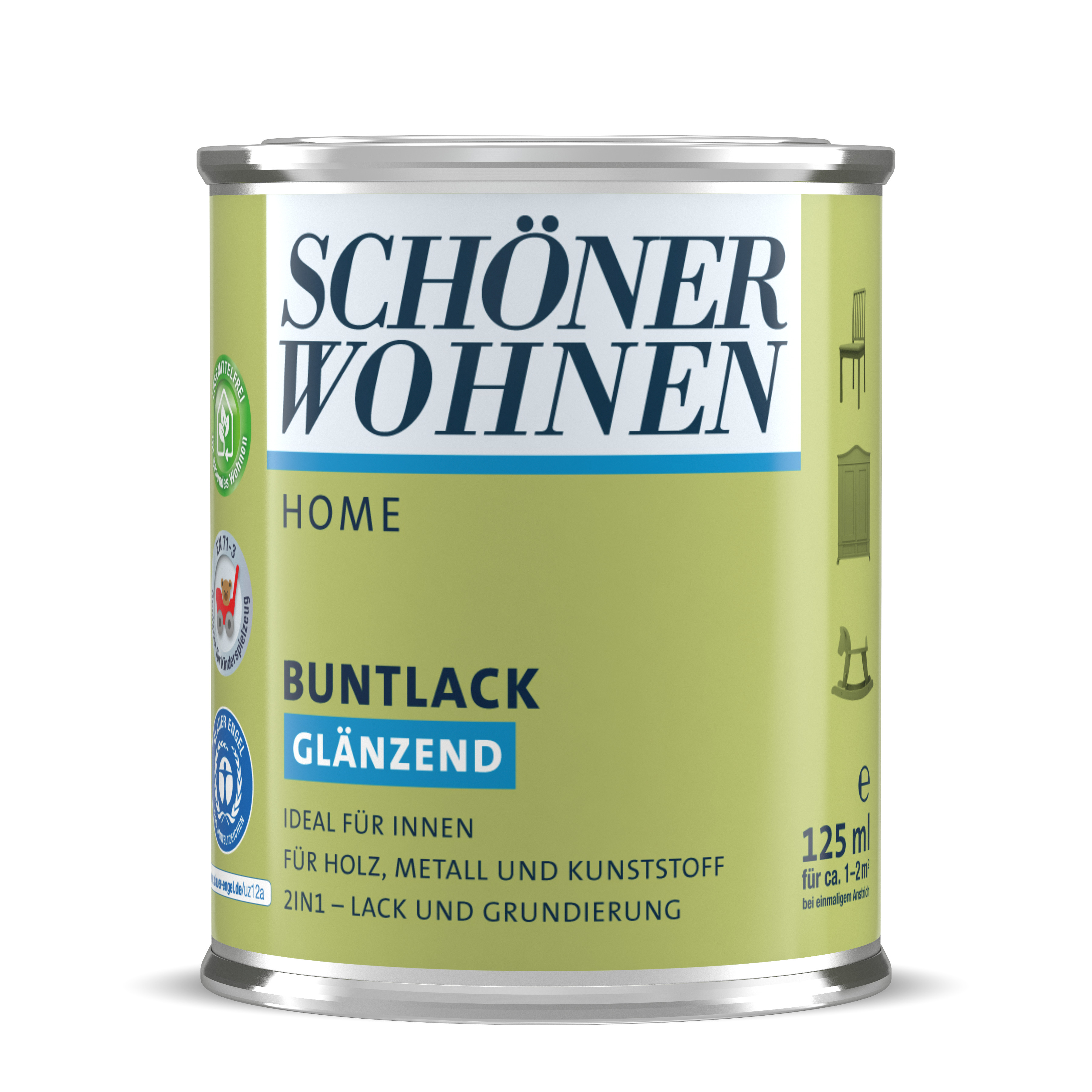 Schöner Wohnen Home Buntlack, glänzend Salbeigrün 6535