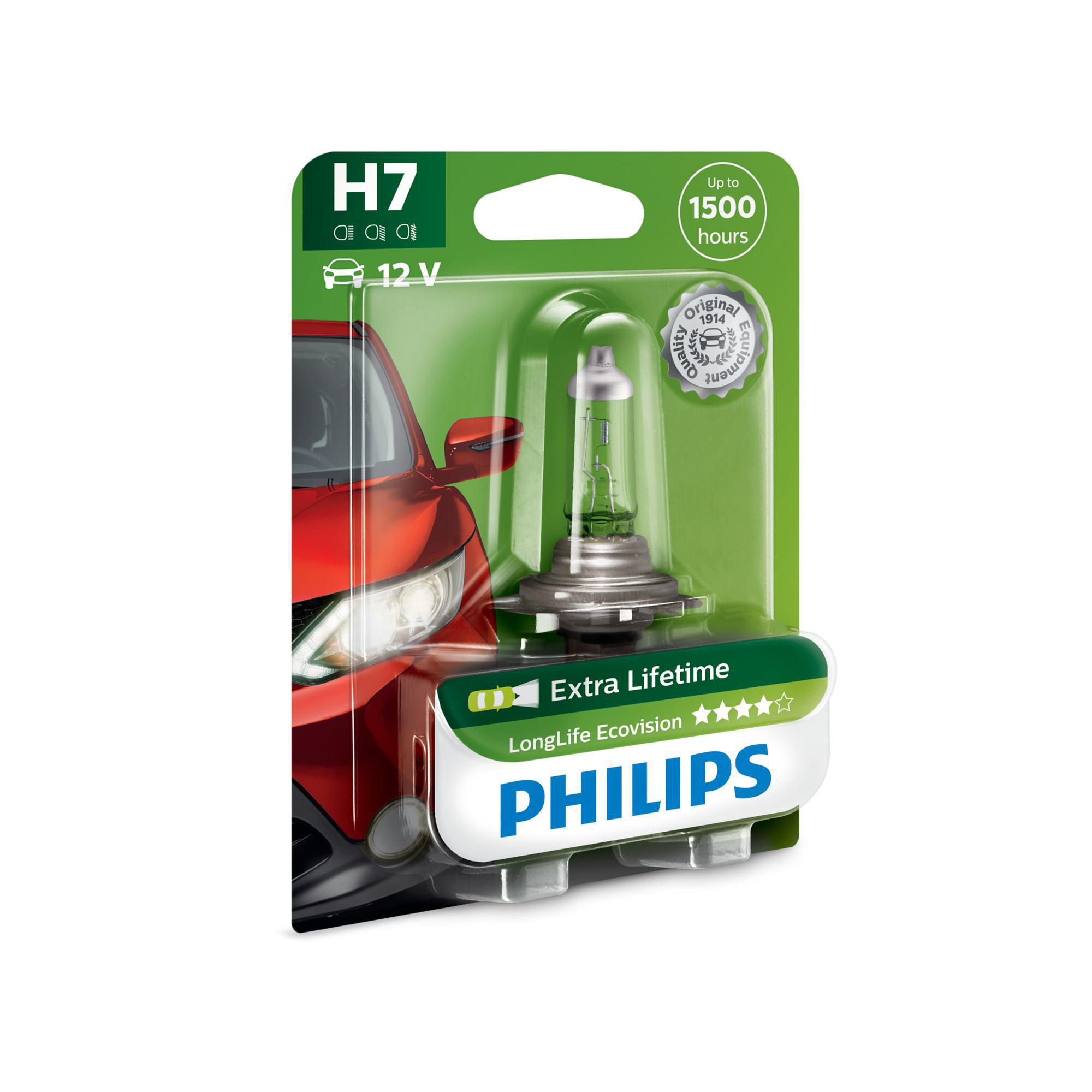 Philips Scheinwerferlampe H7 LongLife EcoVision