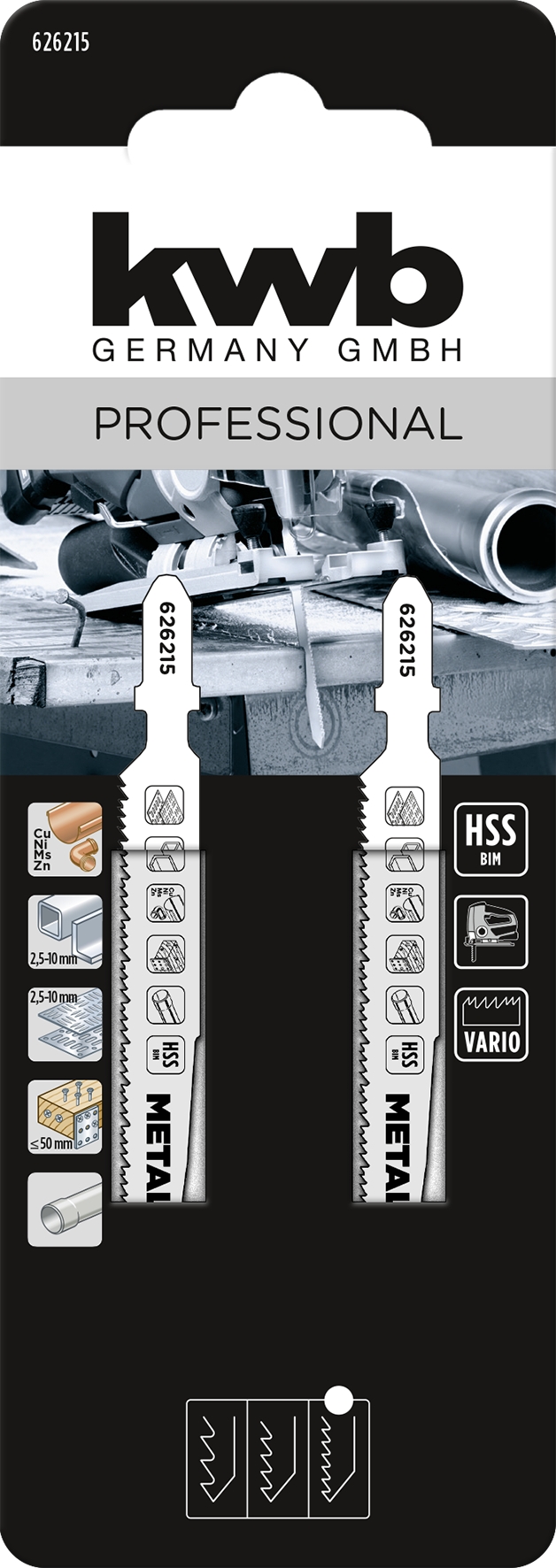 Kwb 2 Stich-Sägeblatt Metall