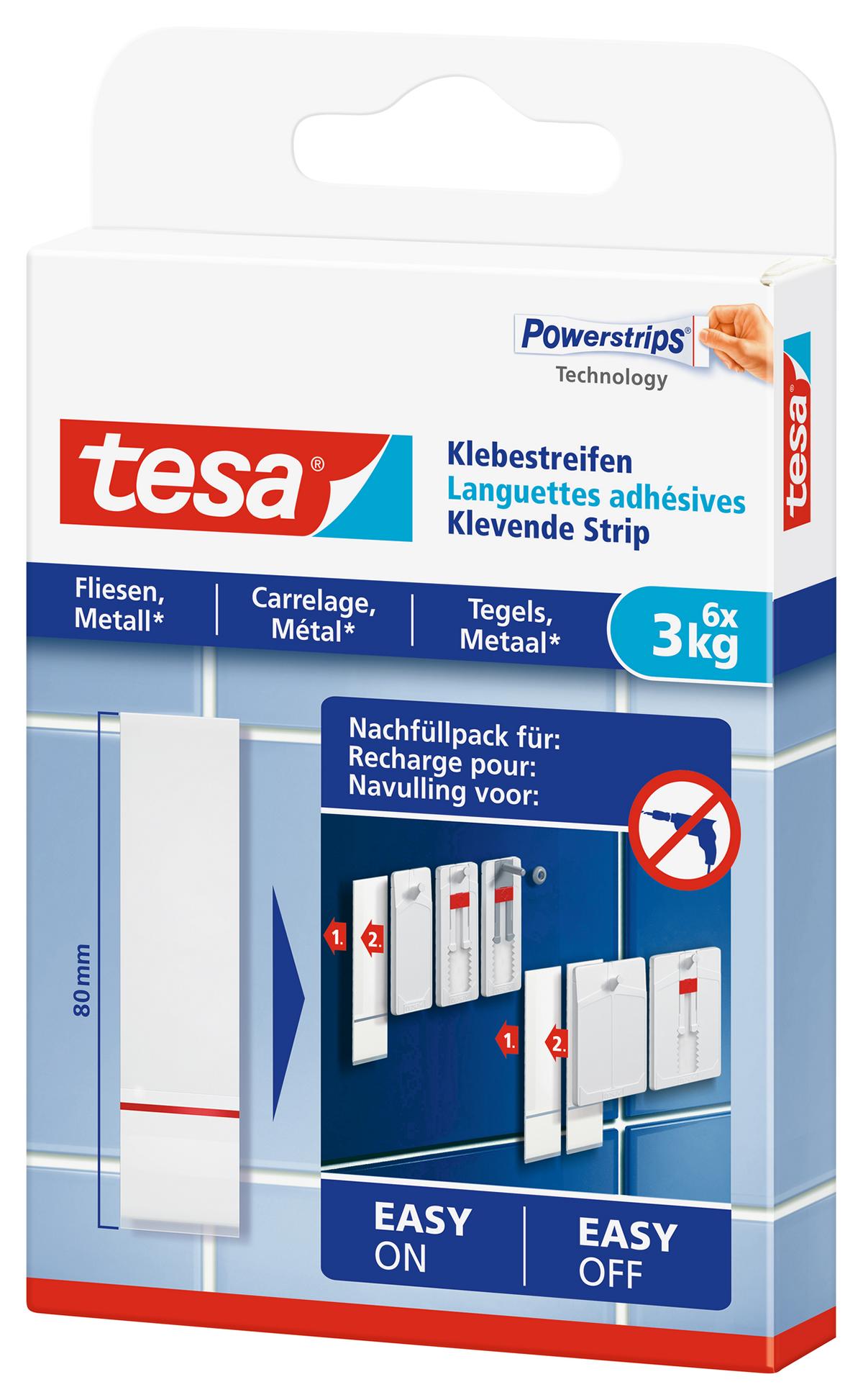 tesa Klebestreifen Fliesen & Metall, 3 kg