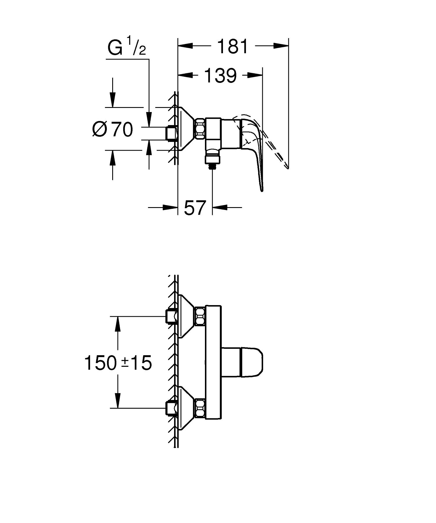 Grohe Duscharmatur Swift