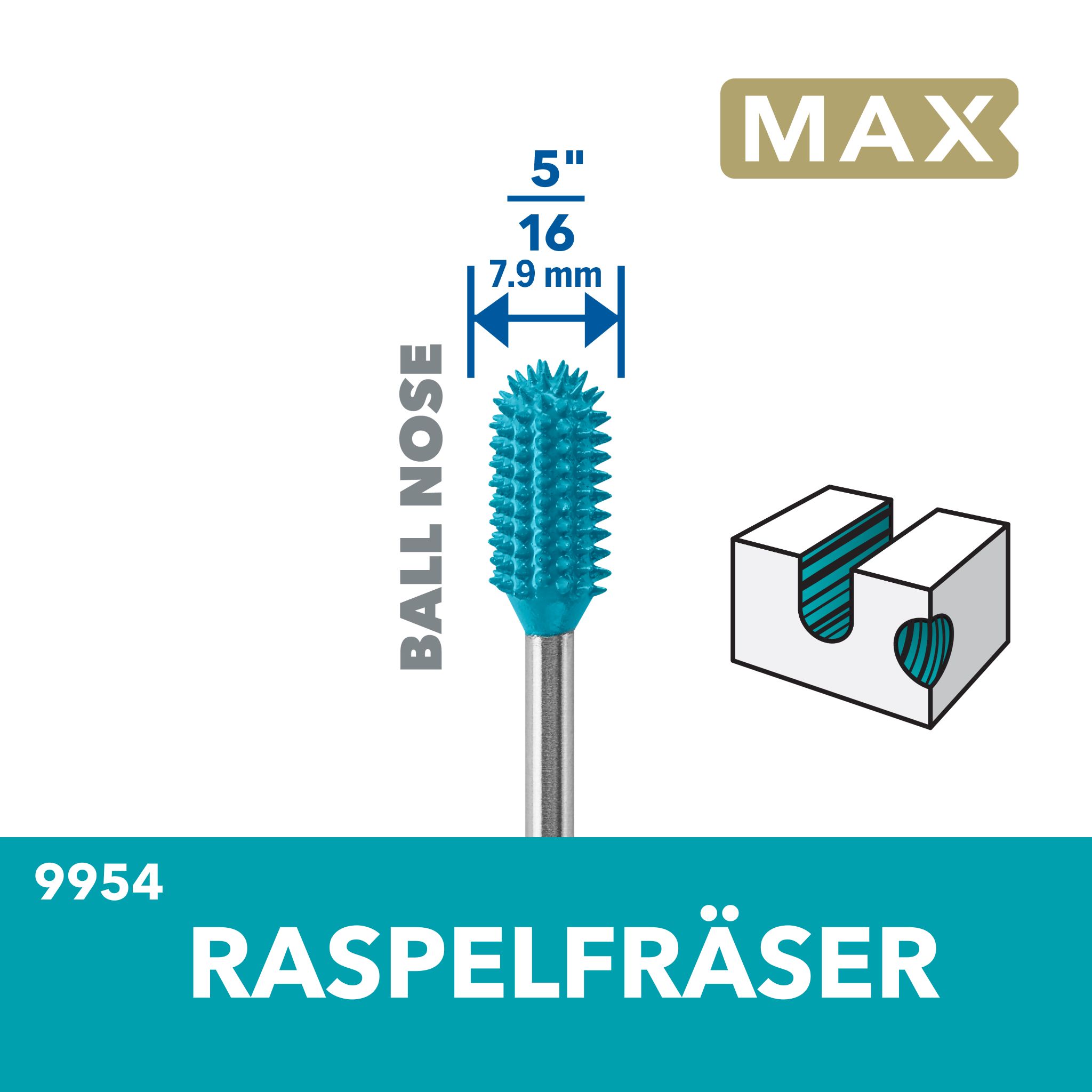 Dremel 9954DM Raspelfräser zylindrisch, rund