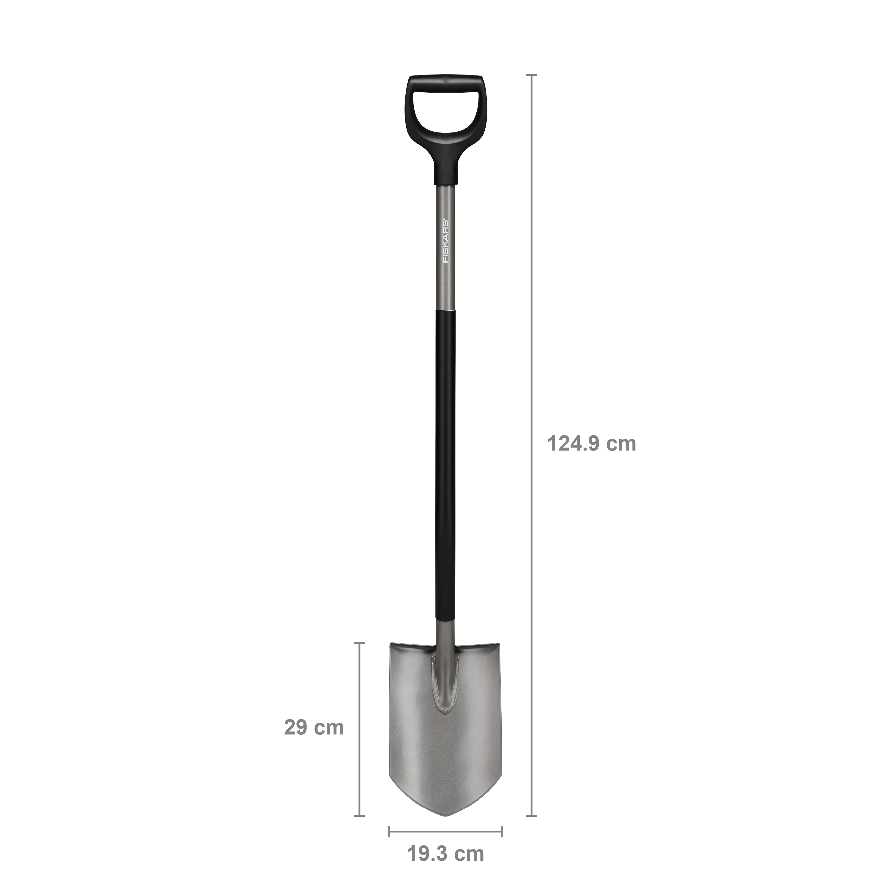 Fiskars Ergonomic Gärtnerspaten, spitz