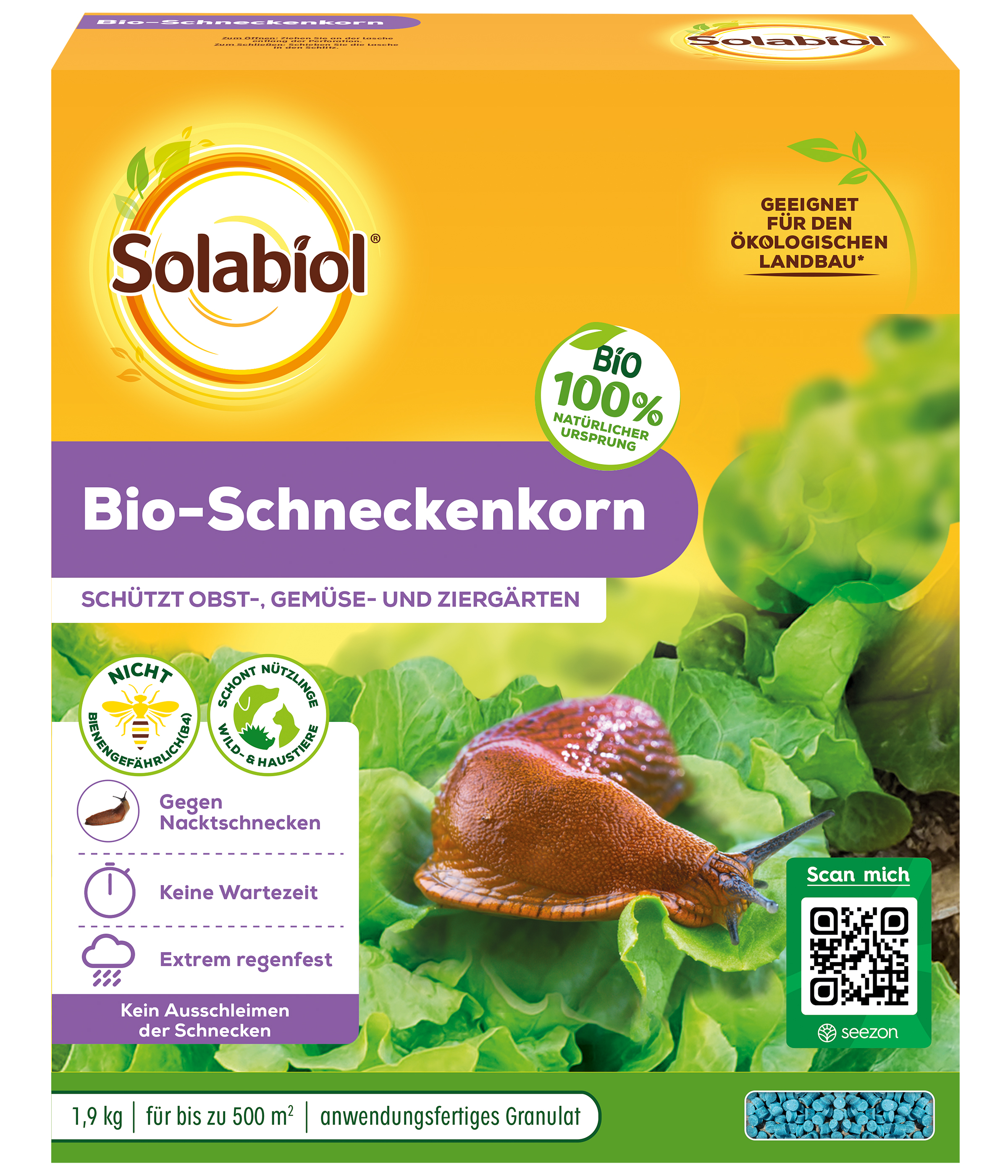 Solabiol Bio-Schneckenkorn, 1,9 kg