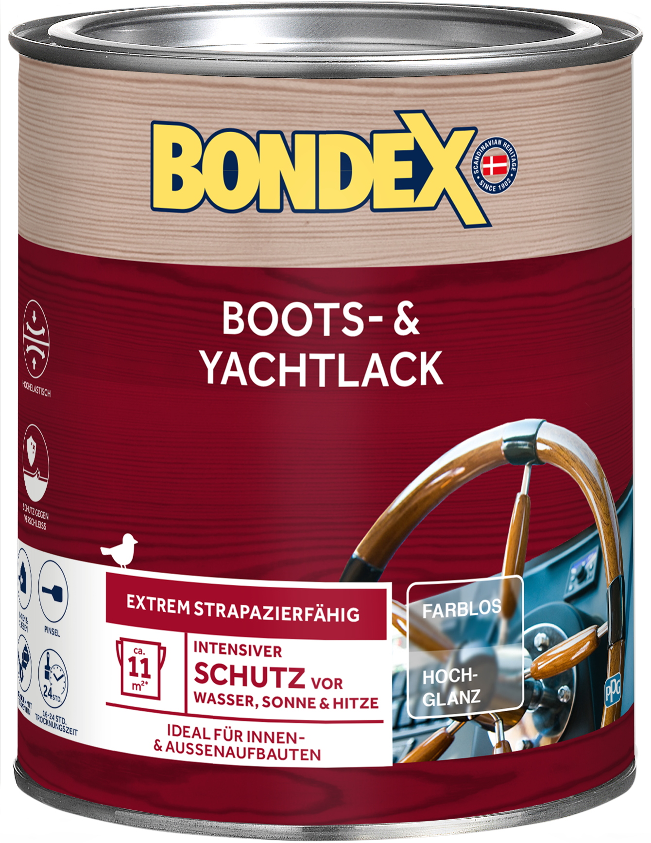 Bondex Boots- und Yachtlack, hochglänzend 0,75L