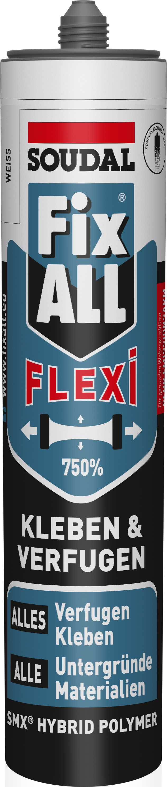 Soudal Kleb- und Dichtstoff Fix All Flexi, weiß, 470 g