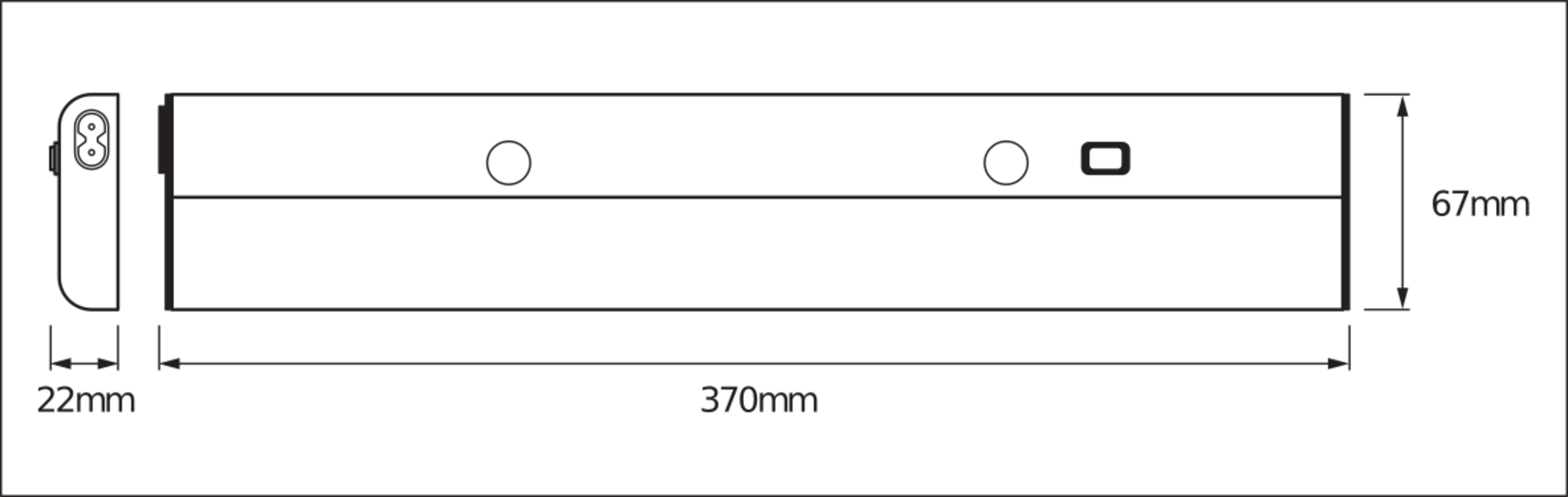 LEDVANCE Unterbauleuchte Linear LED Flat Eco, 6W, 3000K