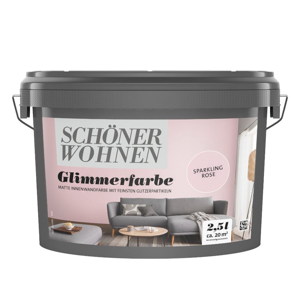 Schöner Wohnen Naturell Glimmerfarbe, sparkling rose, 2,5 L