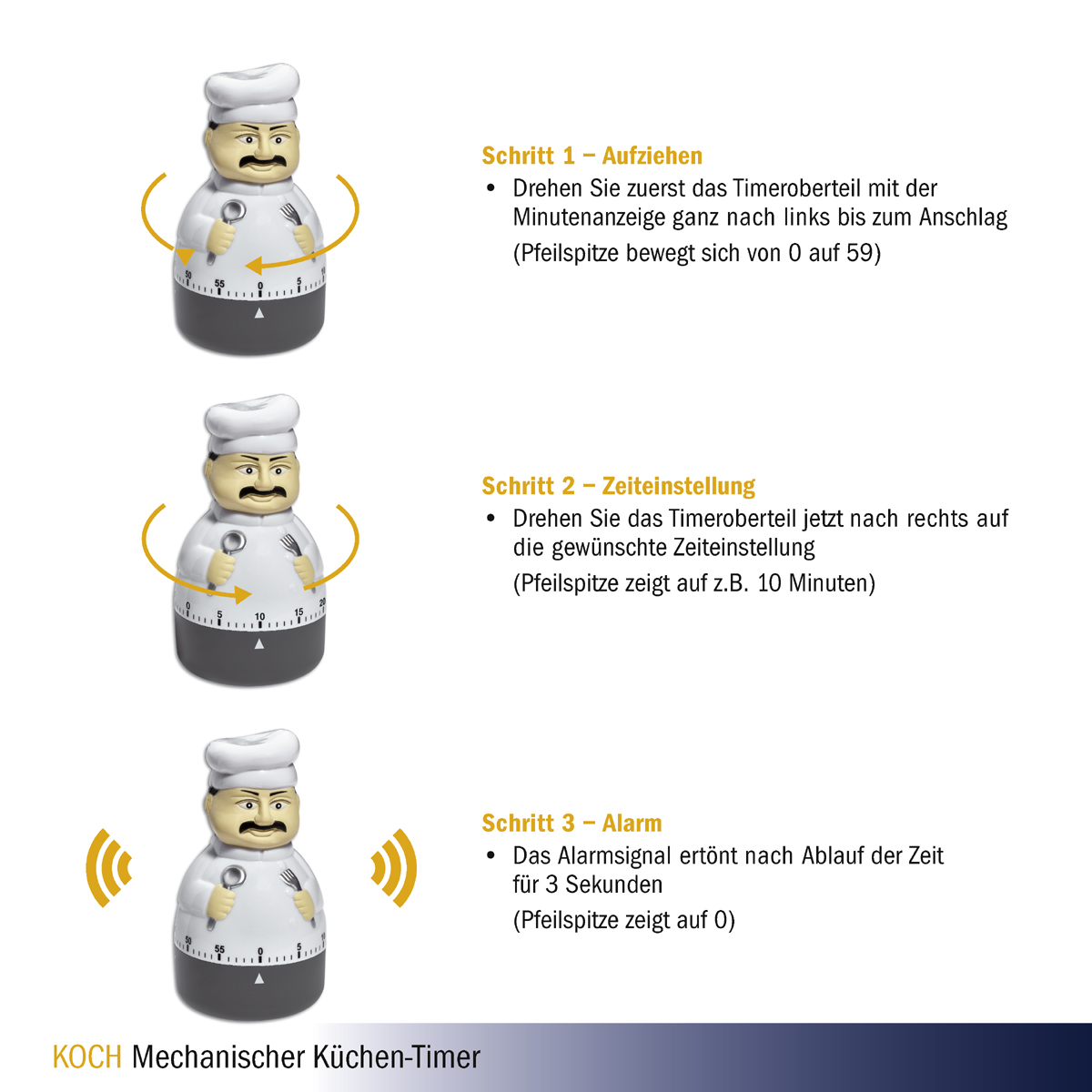 TFA Analoger Küchen-Timer Koch