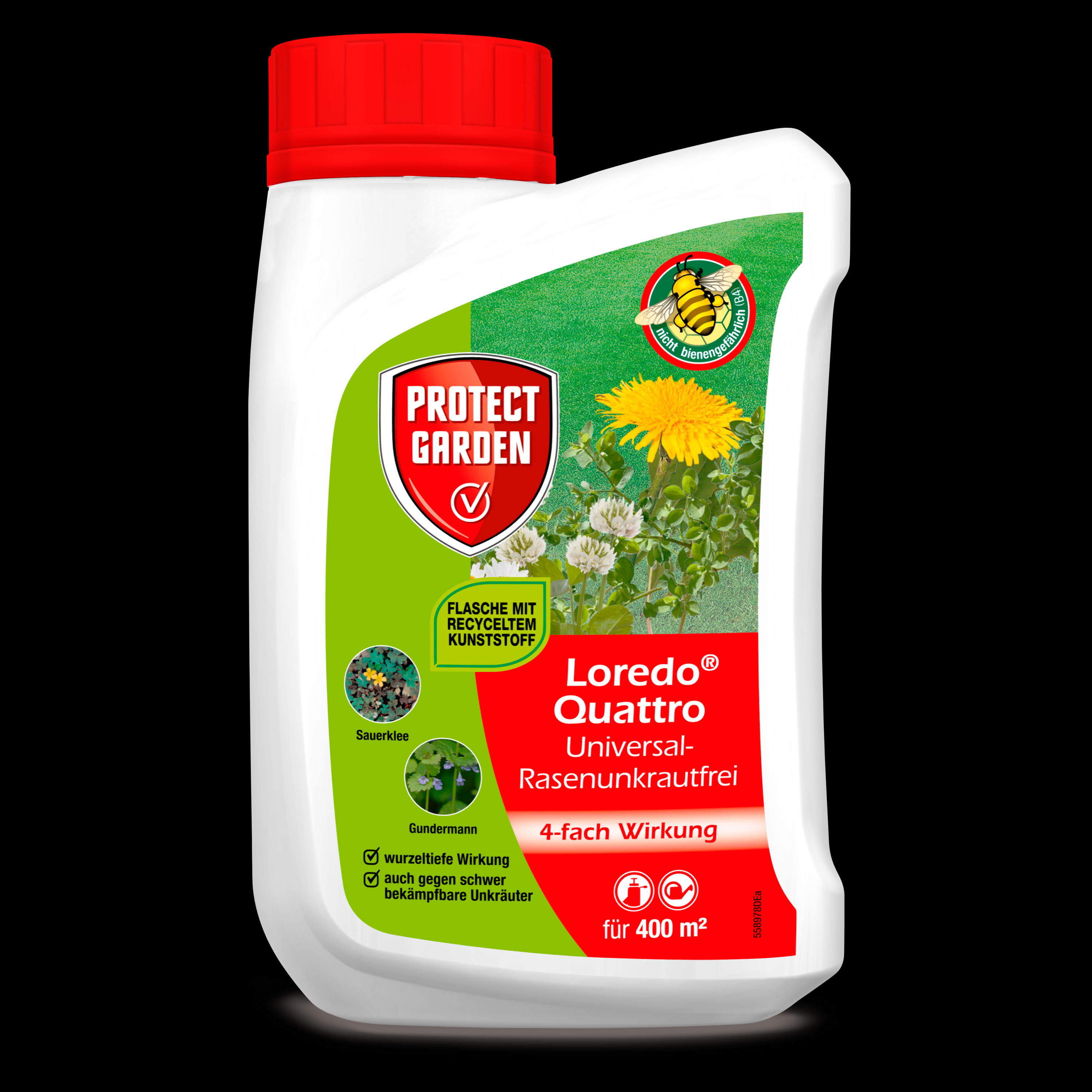 Protect Garden Loredo Quattro Universal-Rasenunkrautfrei, 400 ml