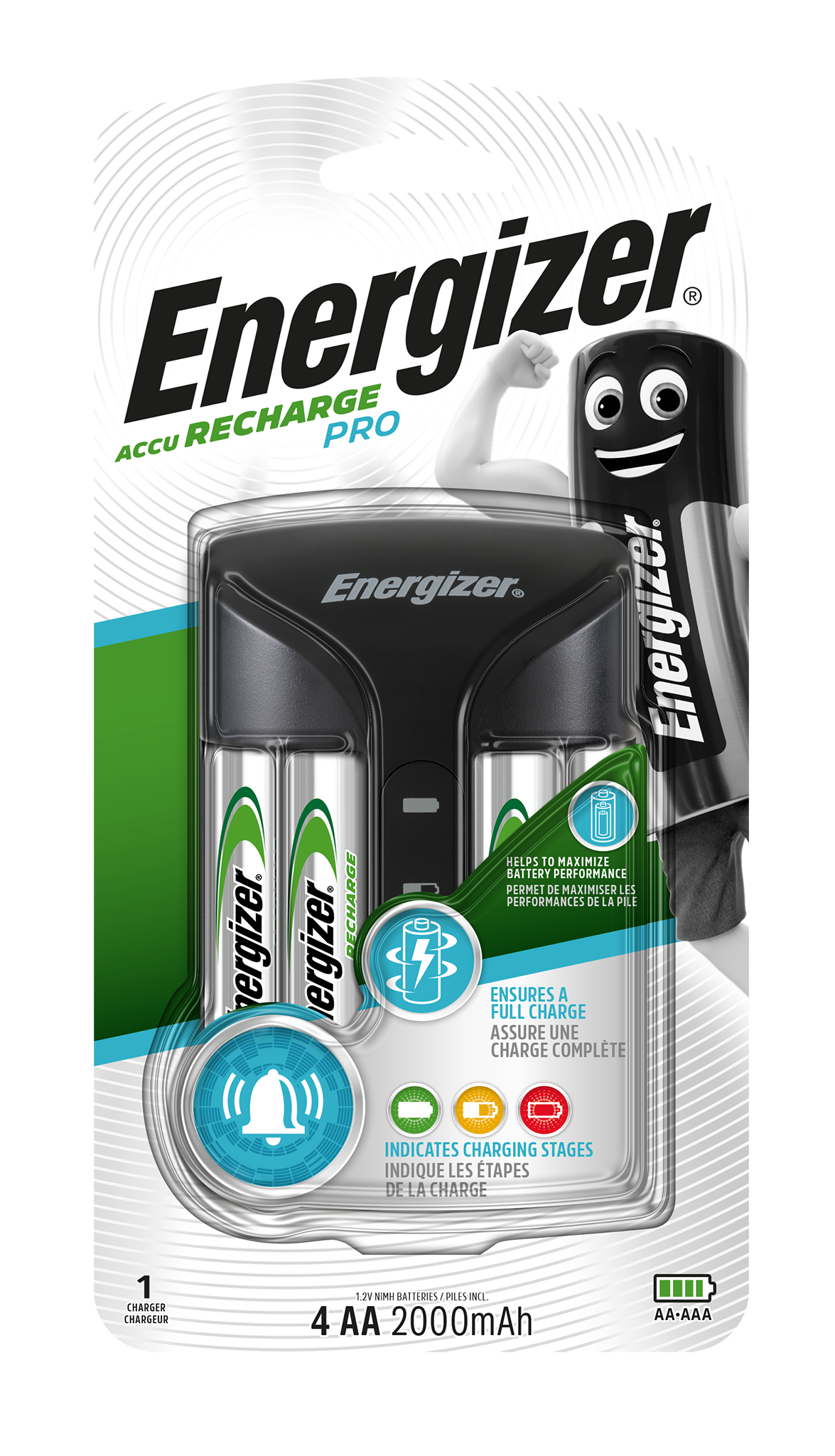 ENERGIZER LADEGERÄT PROCHARGER INKL. 4XAA 200