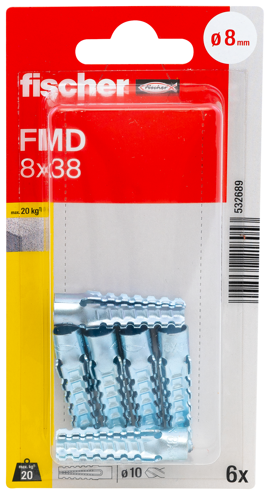 fischer Metallspreizdübel FMD 8 x 38 K (6)