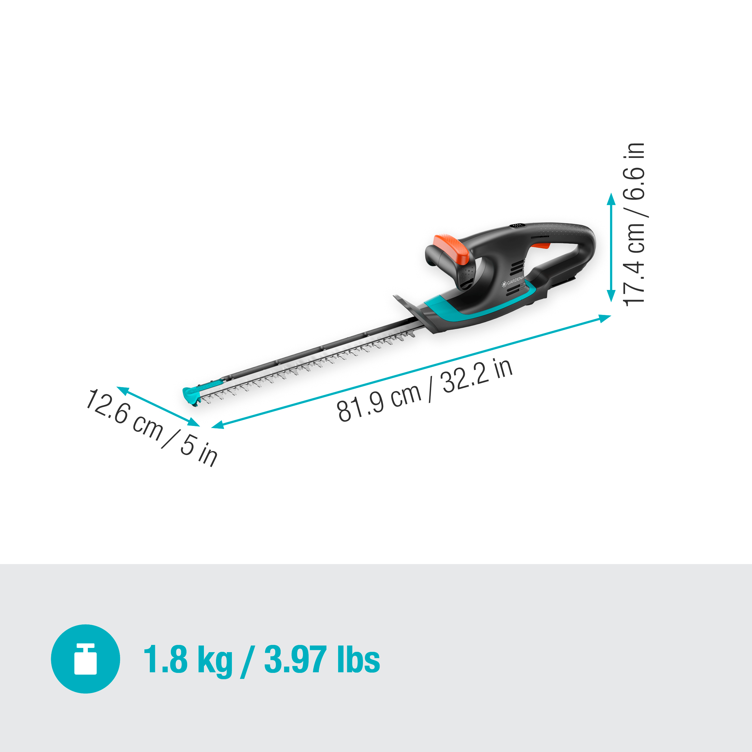 Gardena Akku-Heckenschere EasyCut 40/18V P4A solo