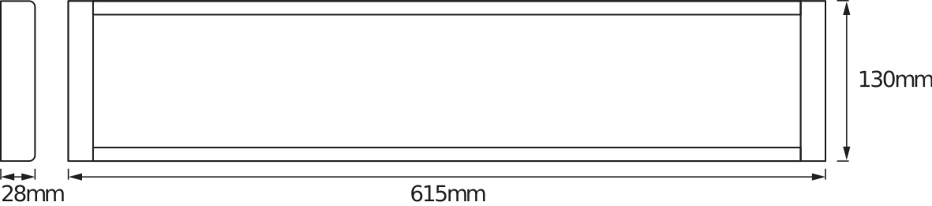 LEDVANCE Deckenleuchte LED Office Line 0.6M, 25W, 4000K