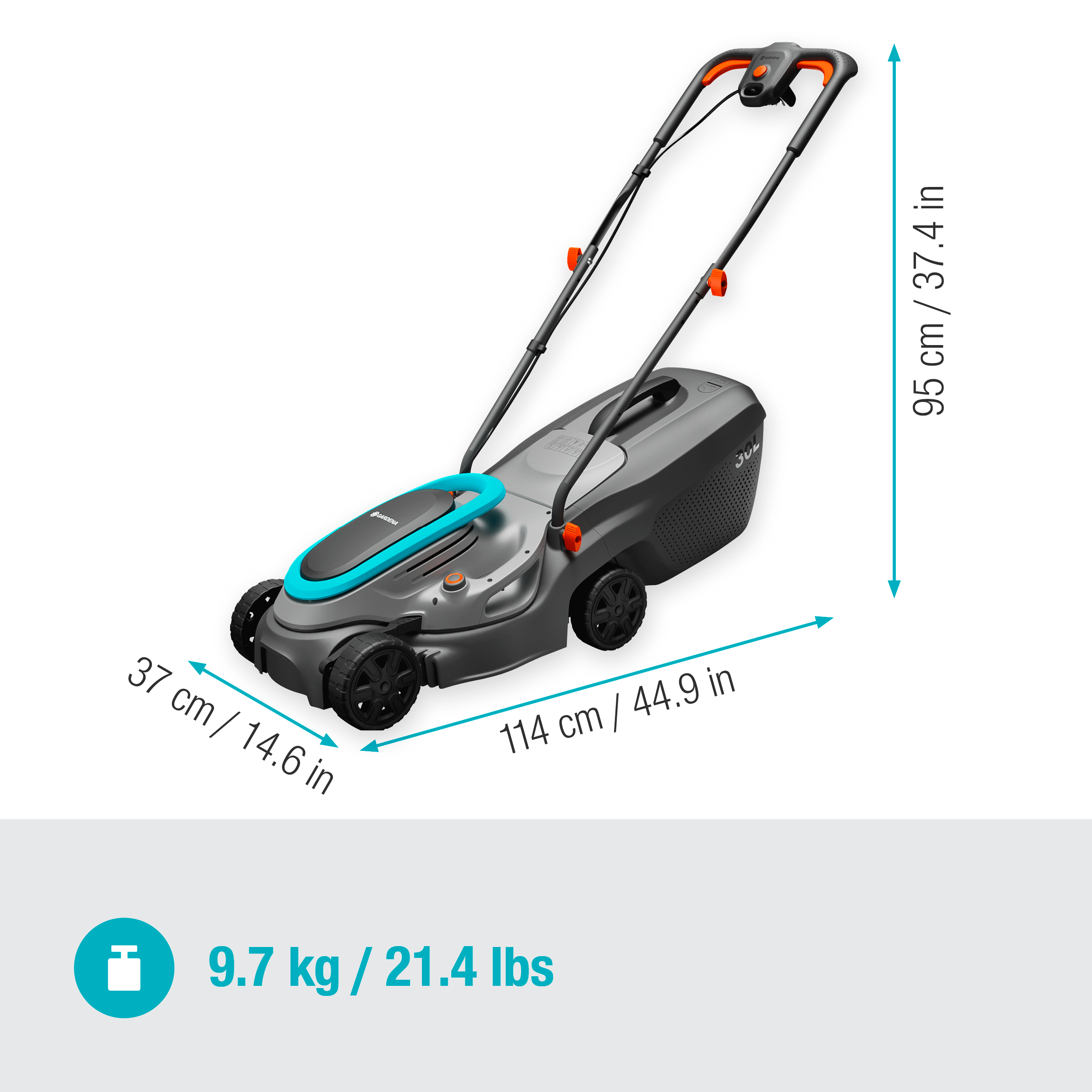 Gardena Elektro-Rasenmäher PowerMax 32/1200 G2