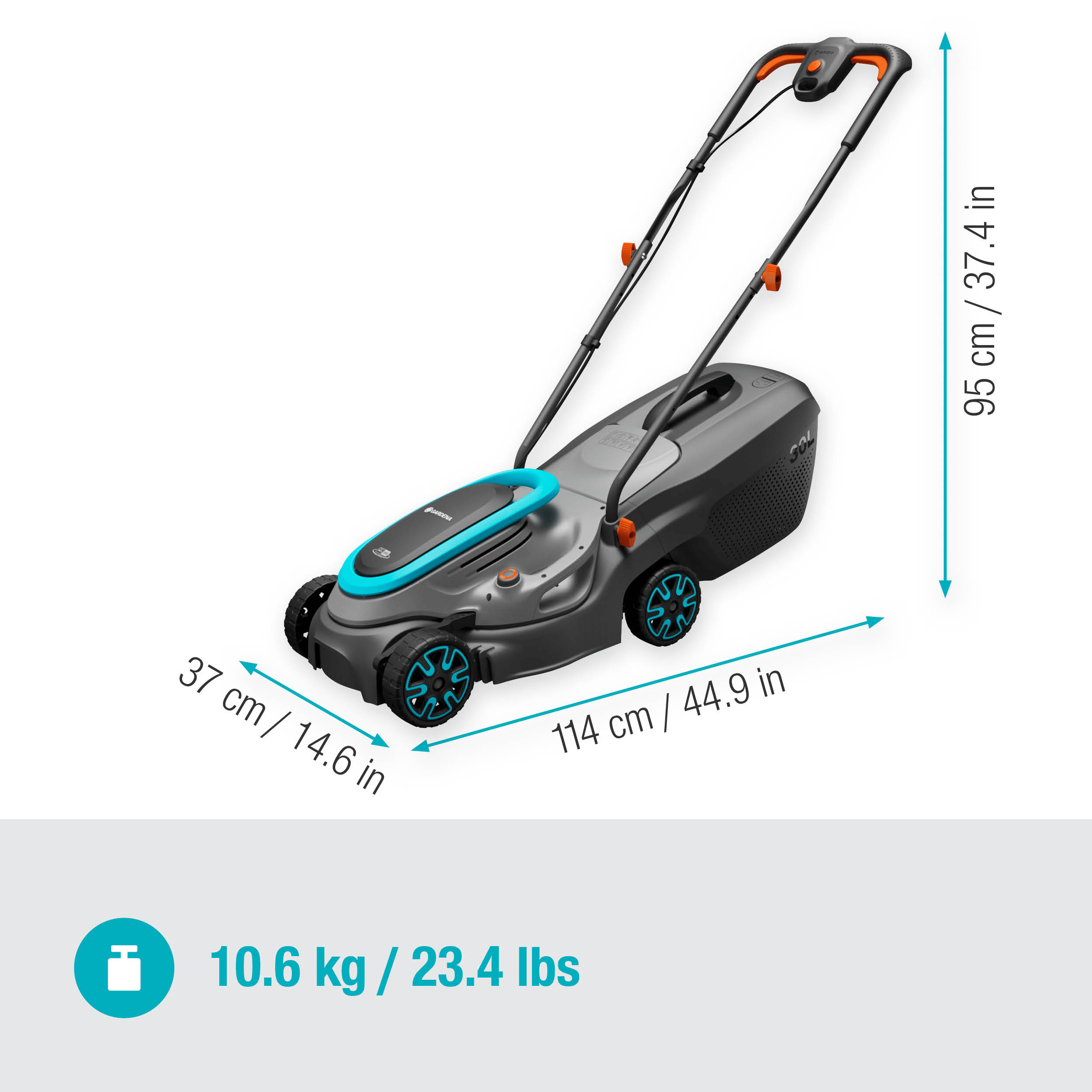 Gardena Akku-Rasenmäher PowerMax 32/18V P4A Ready-To-Use Set