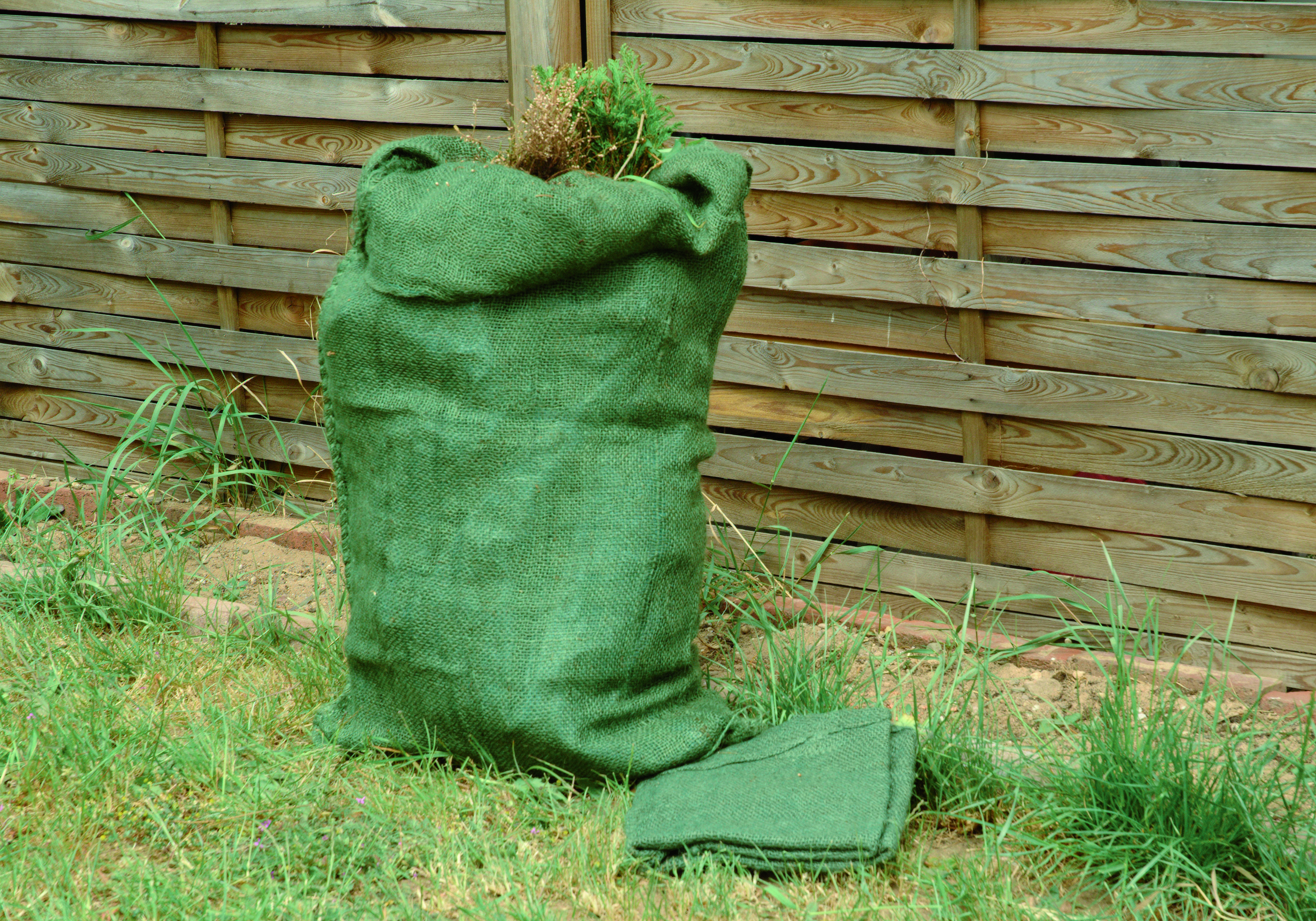 Floraworld Gartensack jute 2er Set, grün, 60 x 105 cm