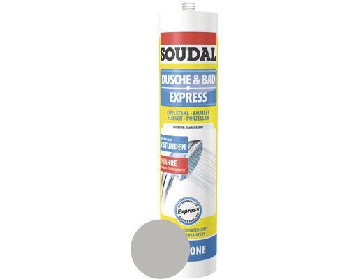 Soudal Dusche & Bad Express Silikon, manhattan, 300 ml