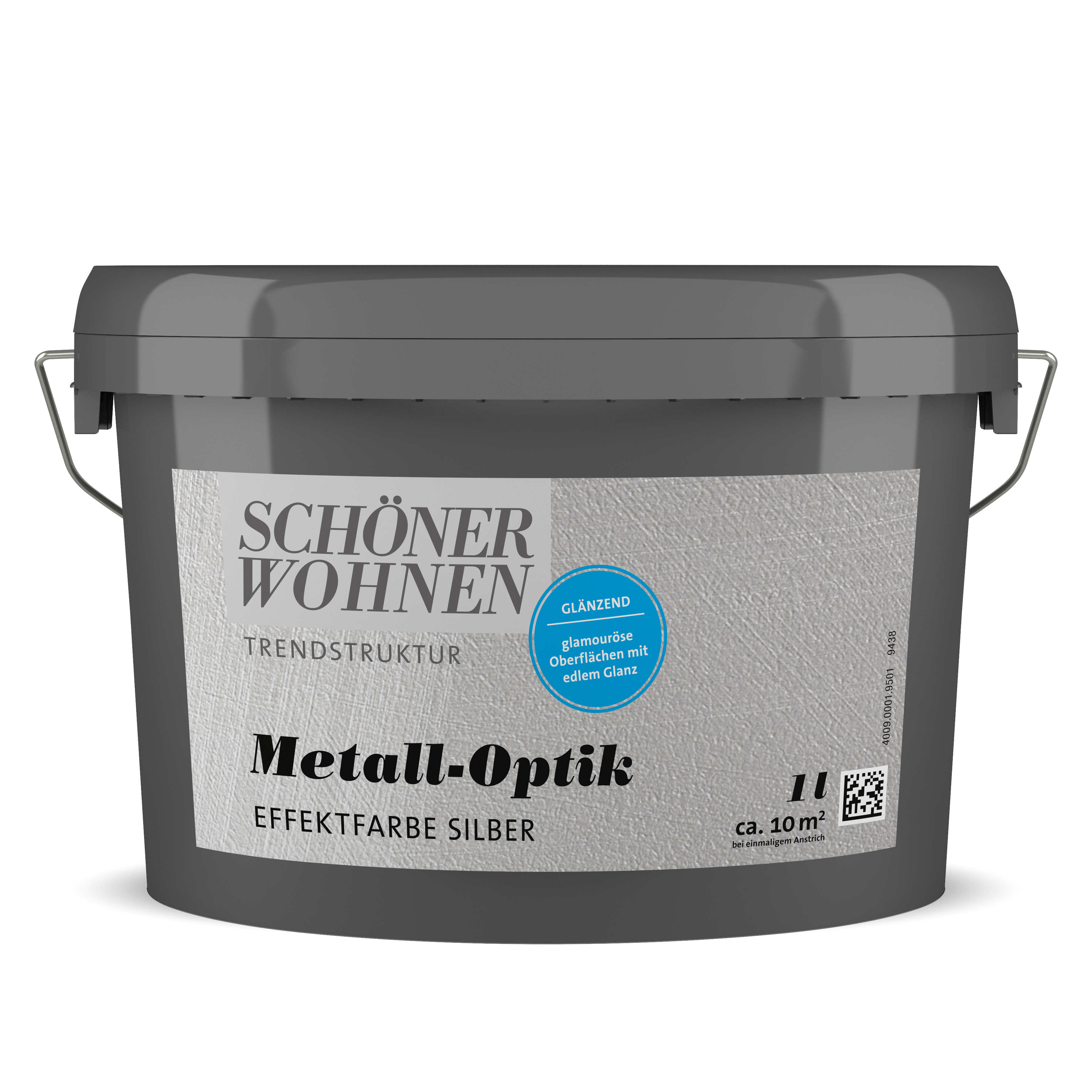 Schöner Wohnen Metall-Optik Effektfarbe, glänzend, silber