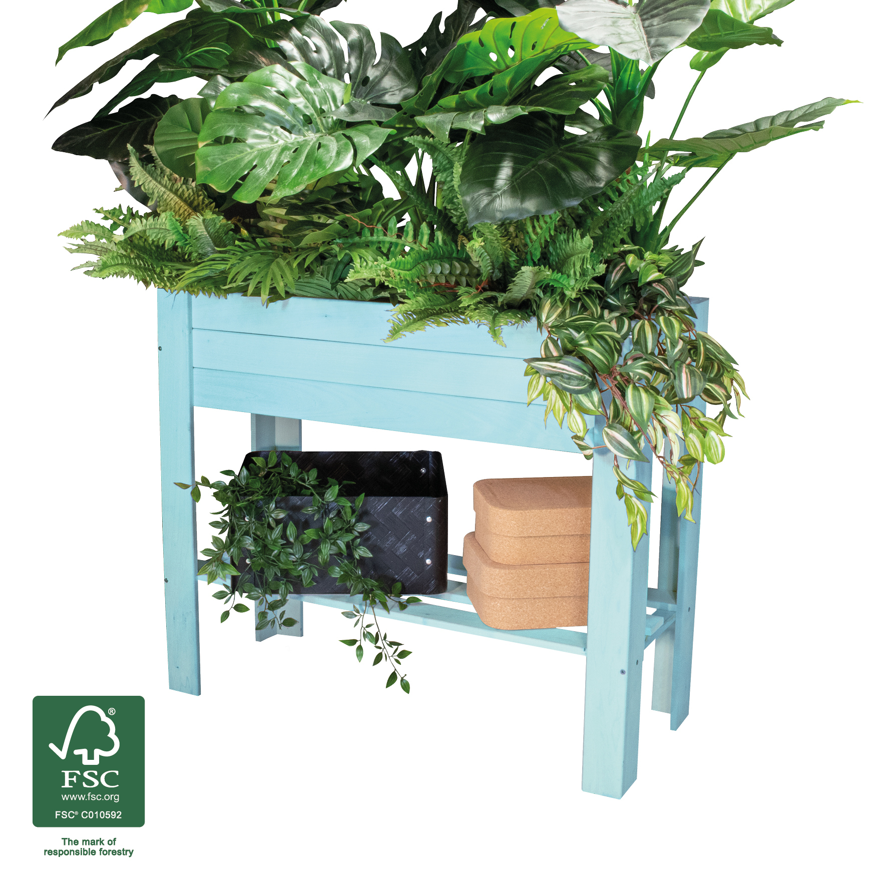 Wagner GreenBox light aqua splash, 830 x 345 x 700 mm, pappel