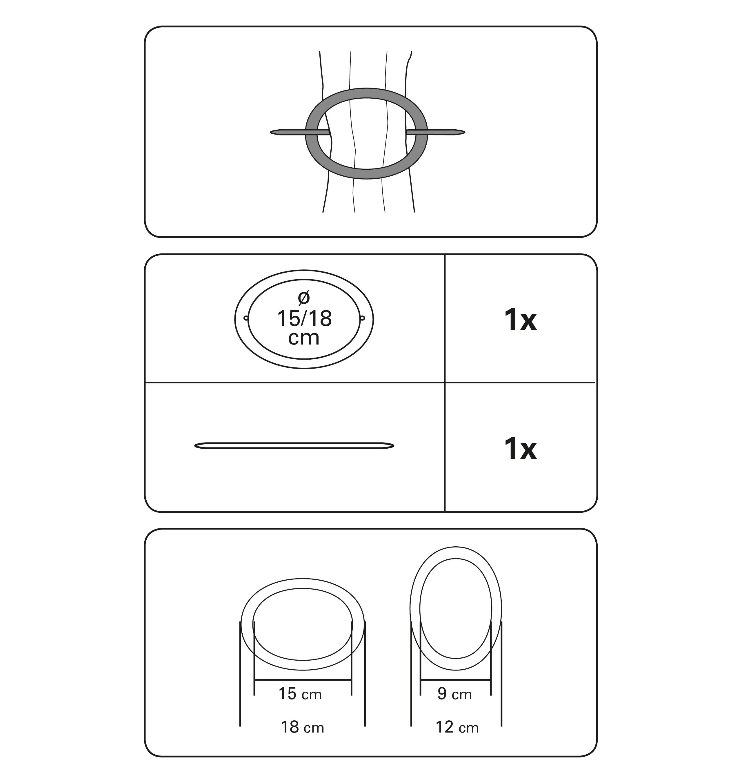 GARDINIA DEKORING OVAL KST. DUNKELBRAUN