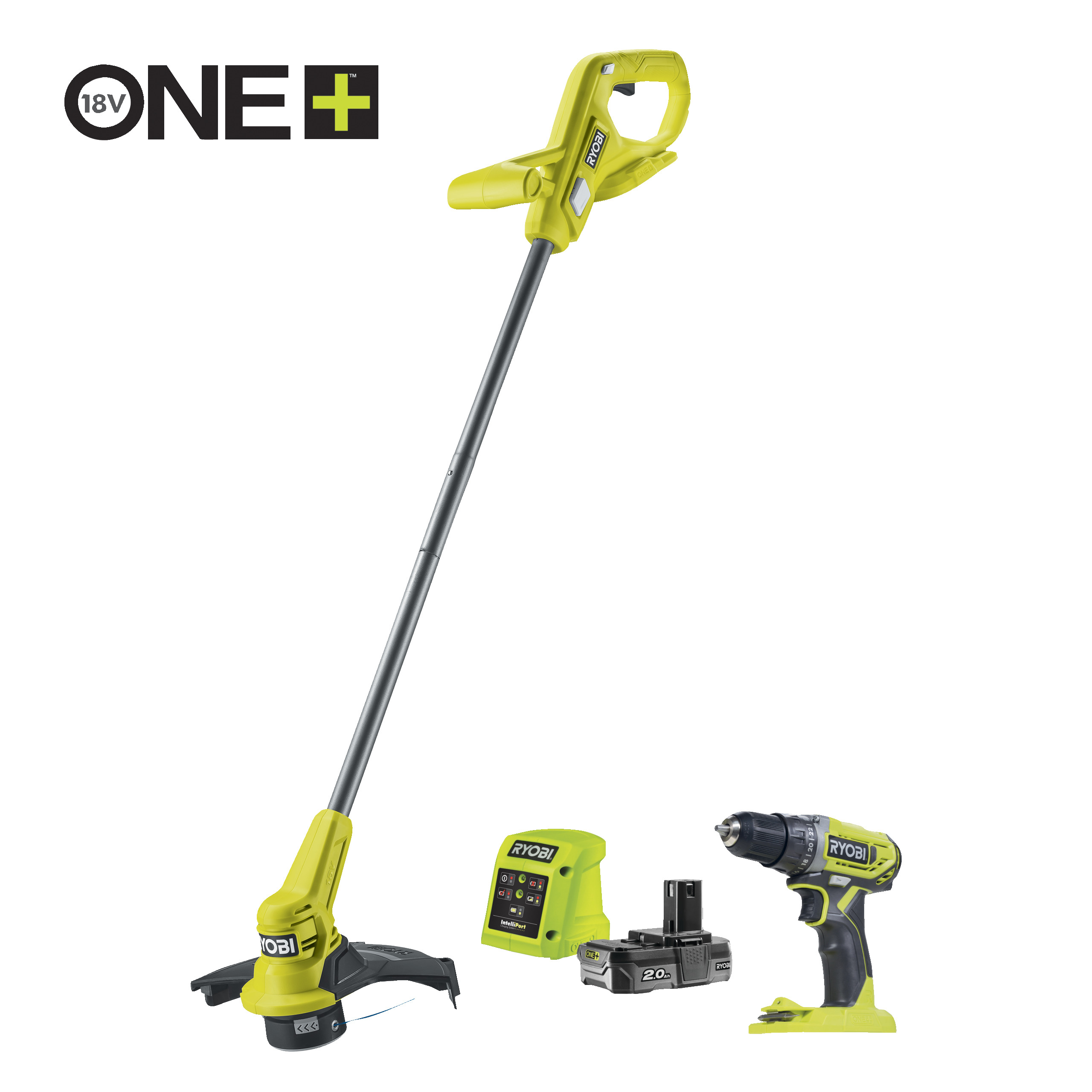 Ryobi 18 V ONE+ Akku-Kombokit RY18LT23ADD2-120