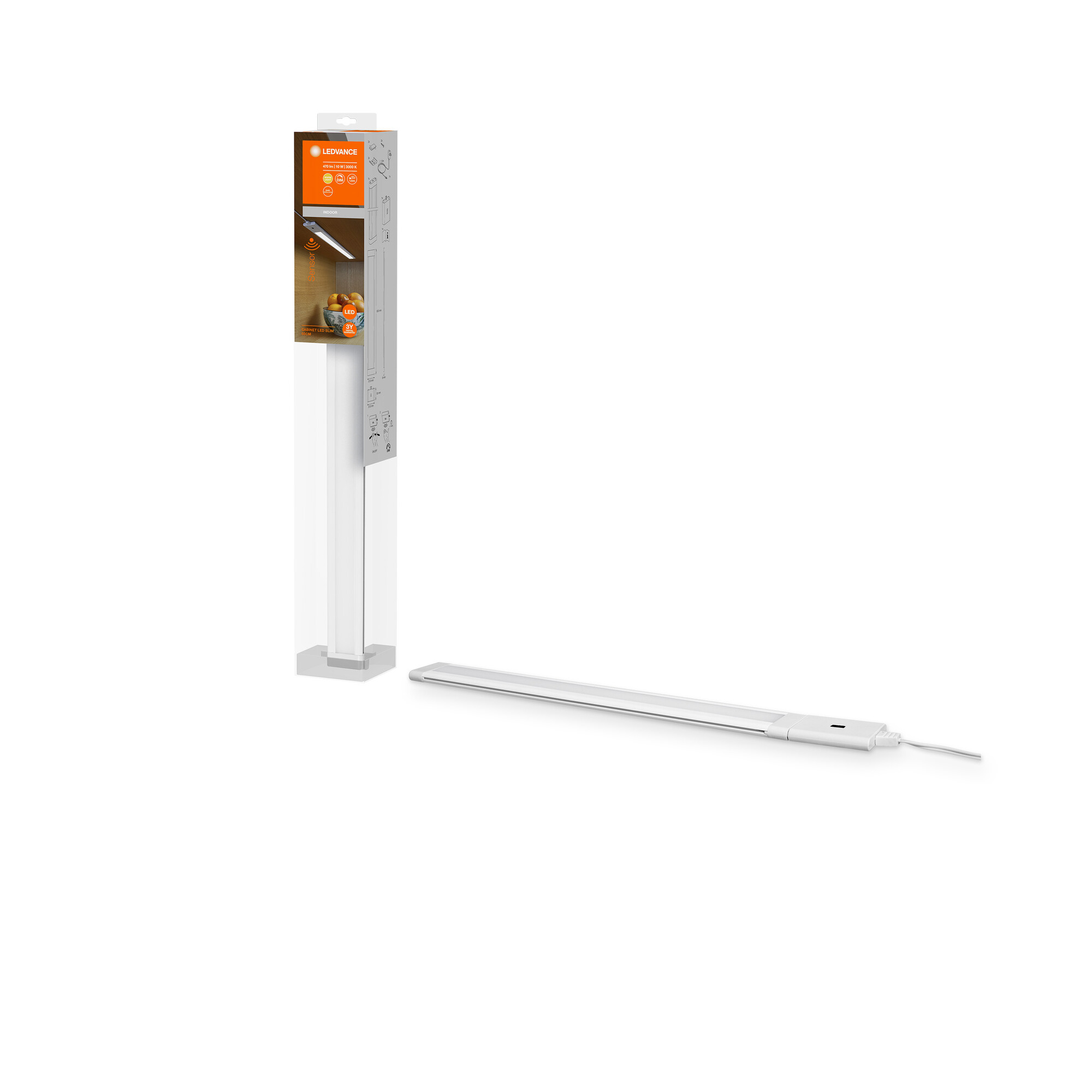 LEDVANCE Unterbauleuchte Cabinet LED Slim Sensor, 500 mm, 10W