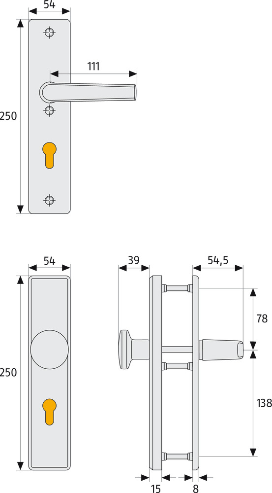 Abus Schutzbeschlag KLN 314 F1