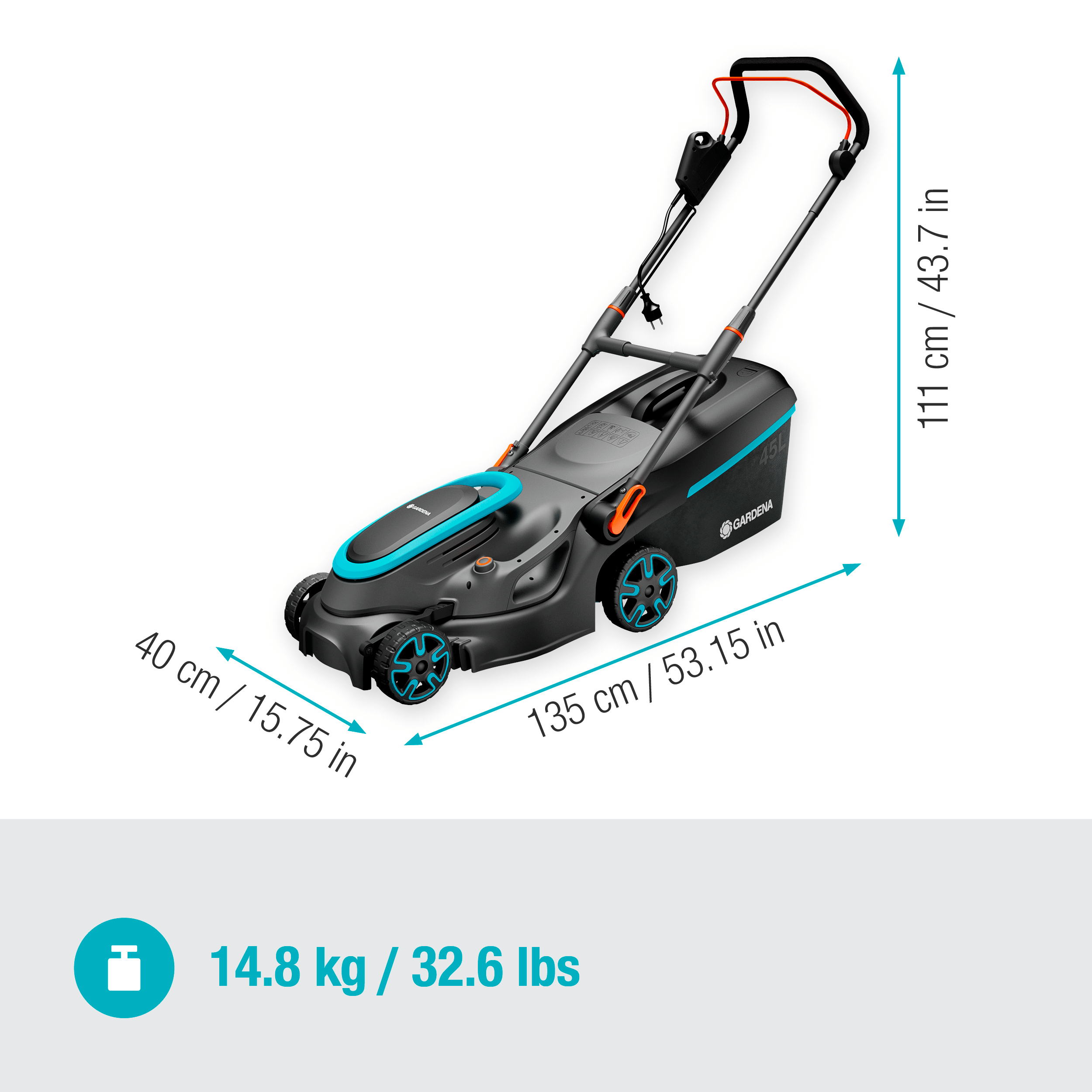 Gardena Elektro-Rasenmäher PowerMax 37/1800 G2