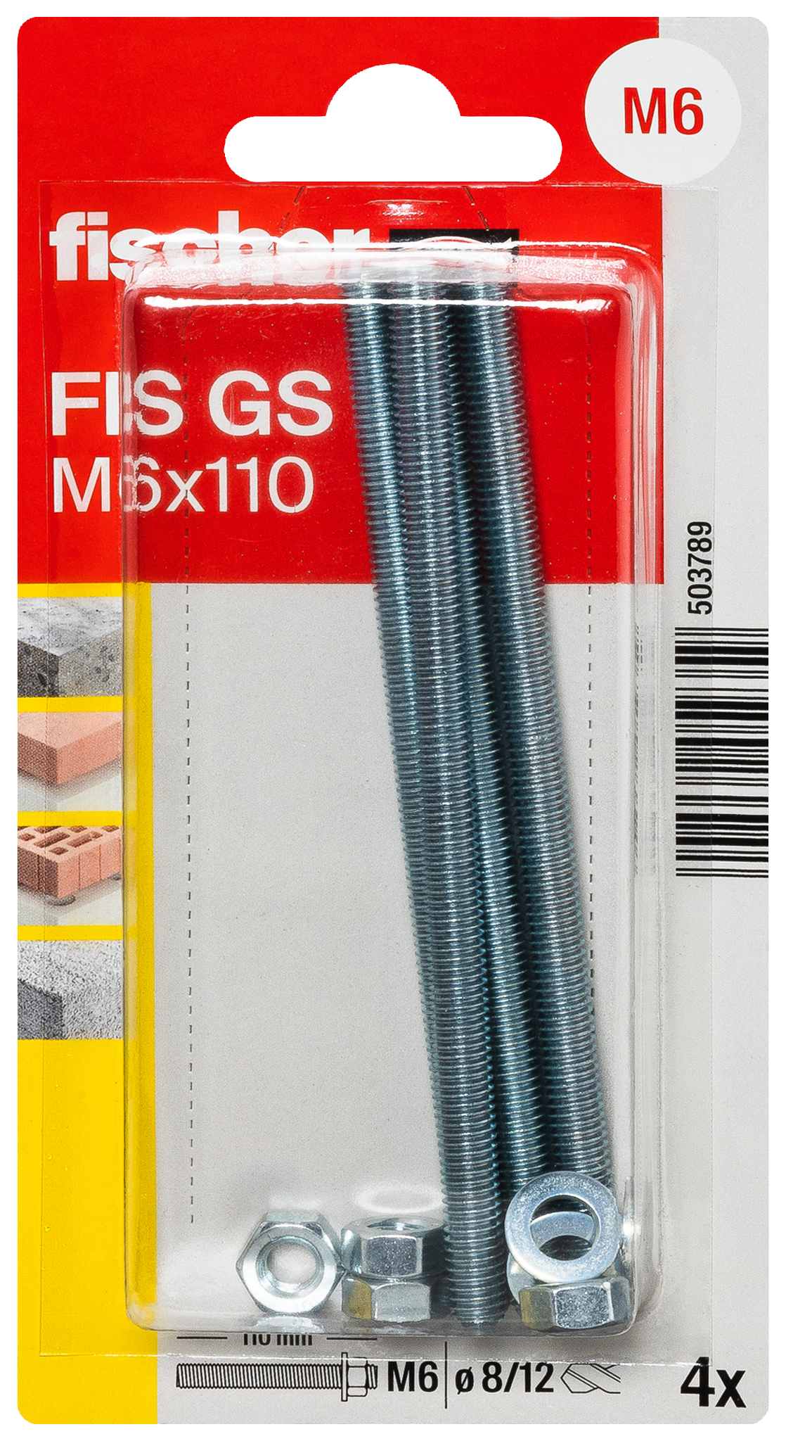 fischer Injekt. Gewindeanker FIS GS M6 x 110 K (4)