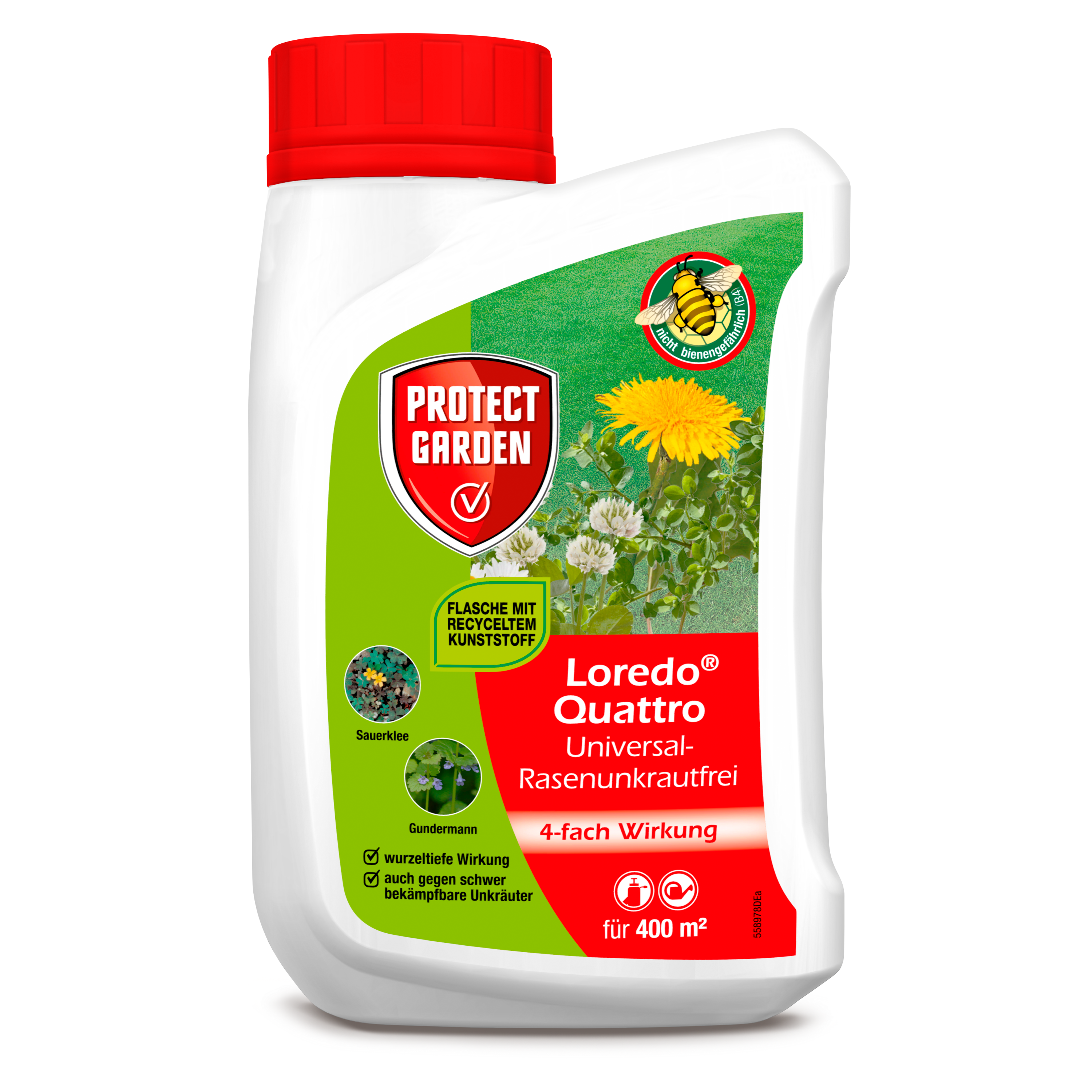 Protect Garden Loredo Quattro Universal-Rasenunkrautfrei, 400 ml