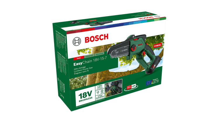 Bosch Akku-Kettensäge EasyChain 18V-15-7