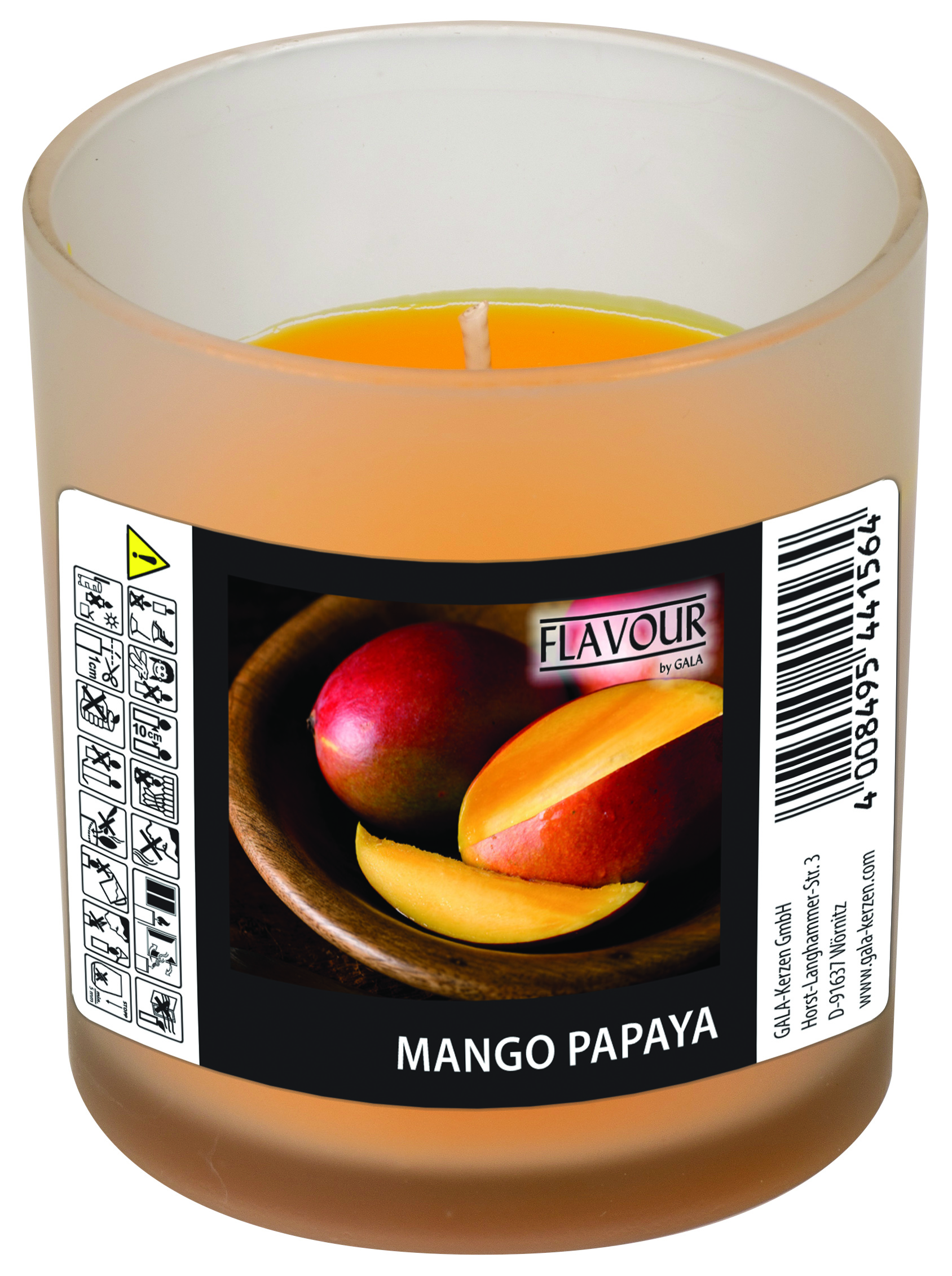 GALA DUFTKERZE IM GLAS INDRO VINO, MANGO-PAPA