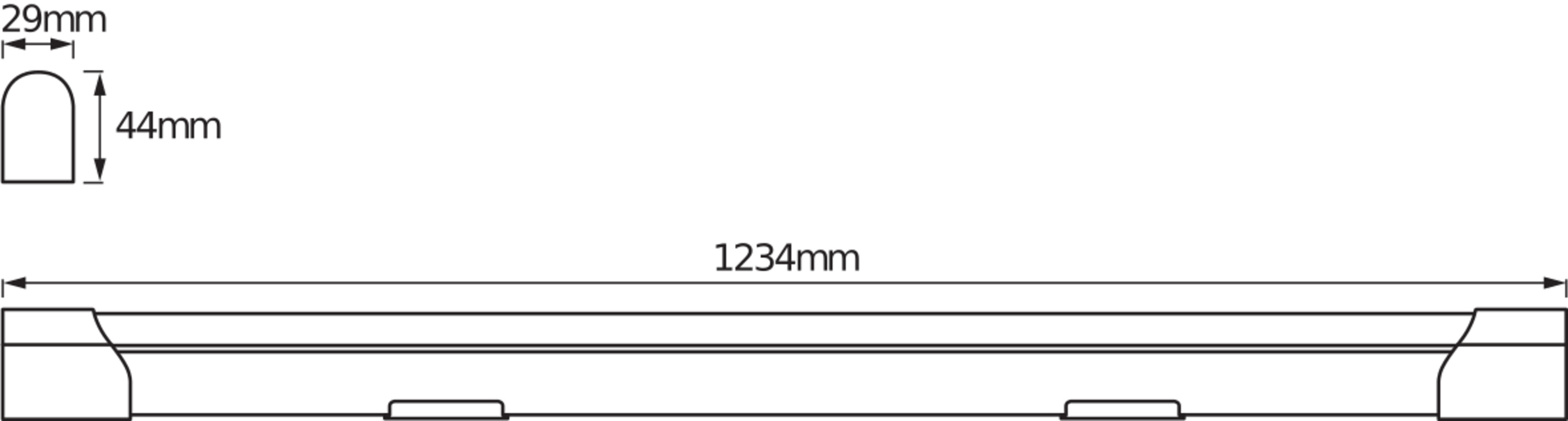 LEDVANCE Lichtleiste LED Value Batten, 1200 mm, 20W, 4000K