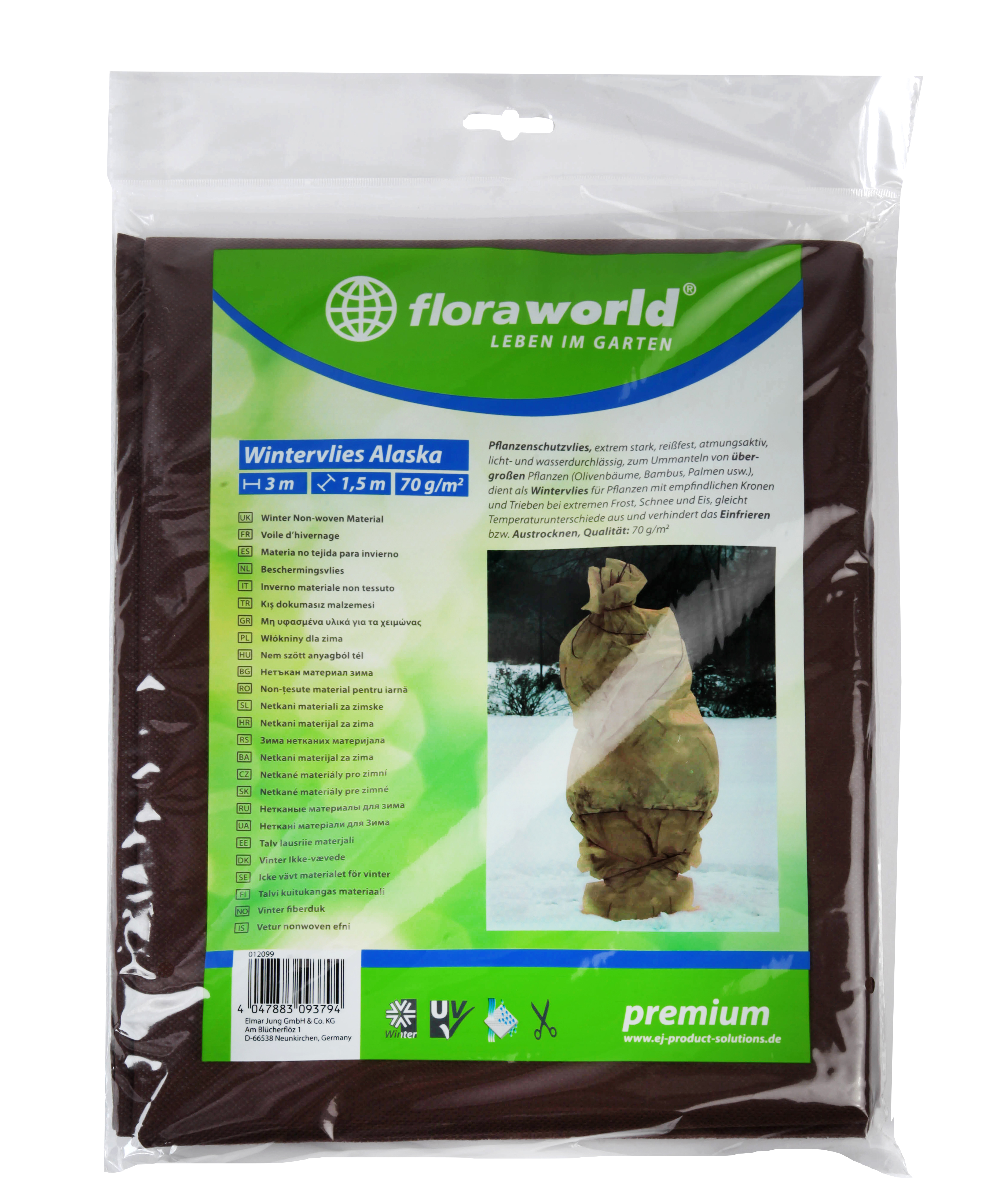 Floraworld Wintervlies alaska, premium, 3 x 1,5 m, 70g/m2