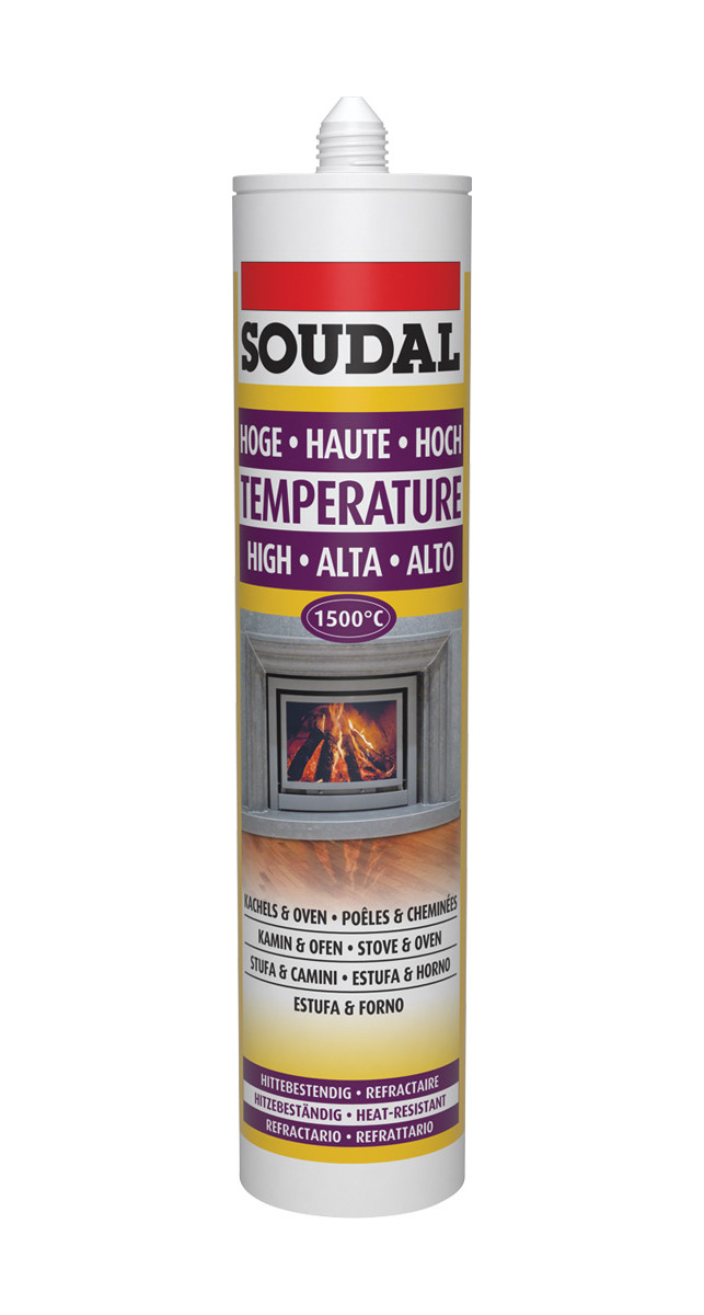 Soudal Kamin & Ofen Dichtstoff, schwarz, 300 ml