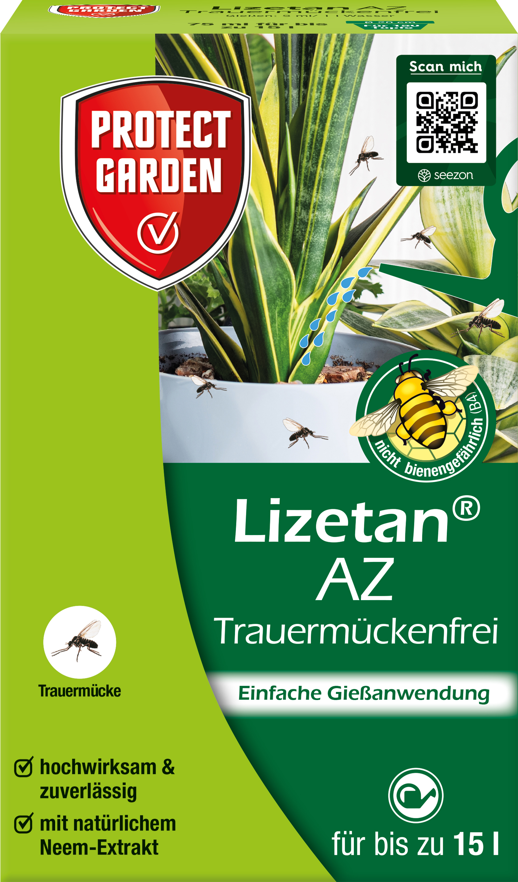 Solabiol Protect Garden Lizetan AZ Trauermückenfrei, 75 ml