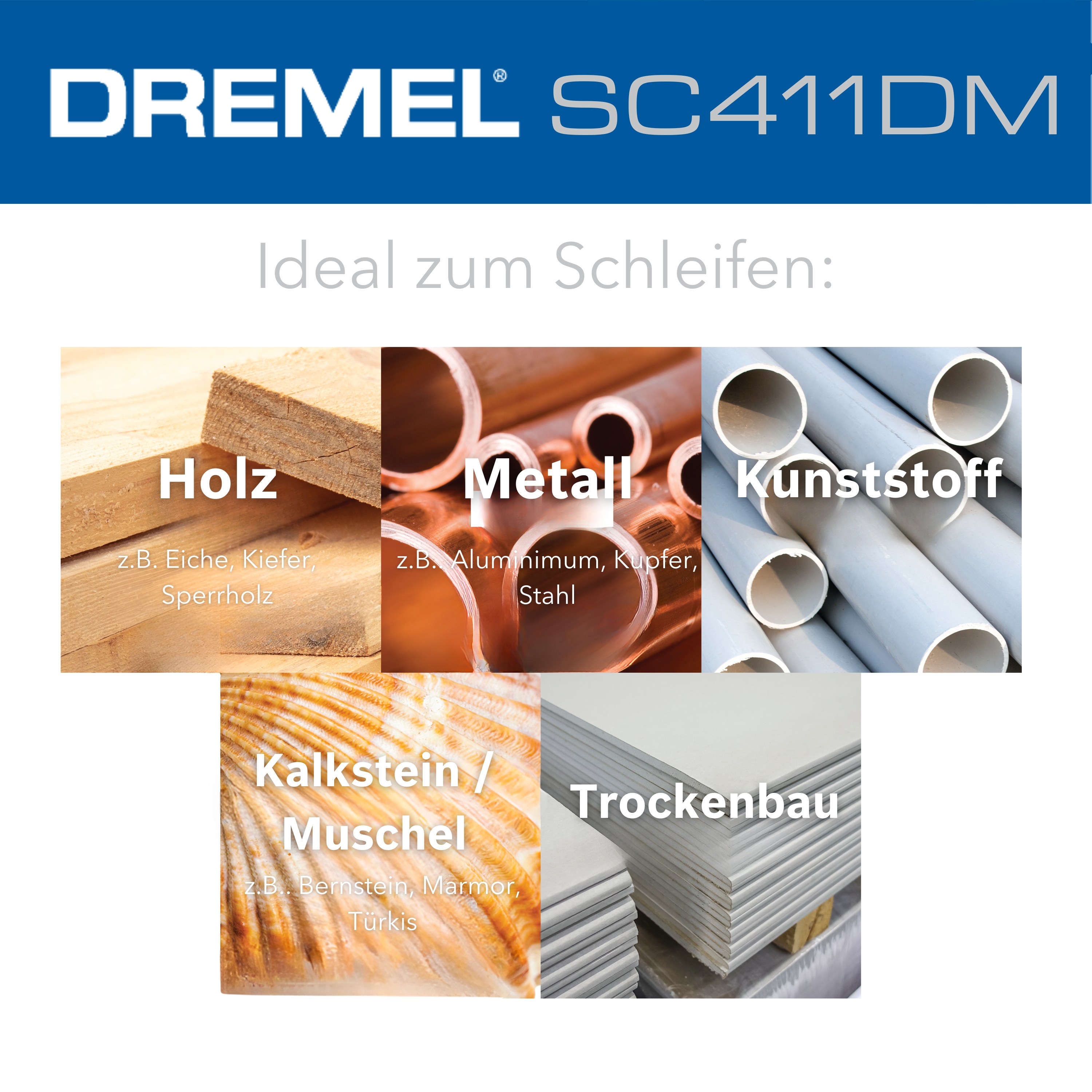 Dremel SC411 MAX Schleifscheiben, 3 St.