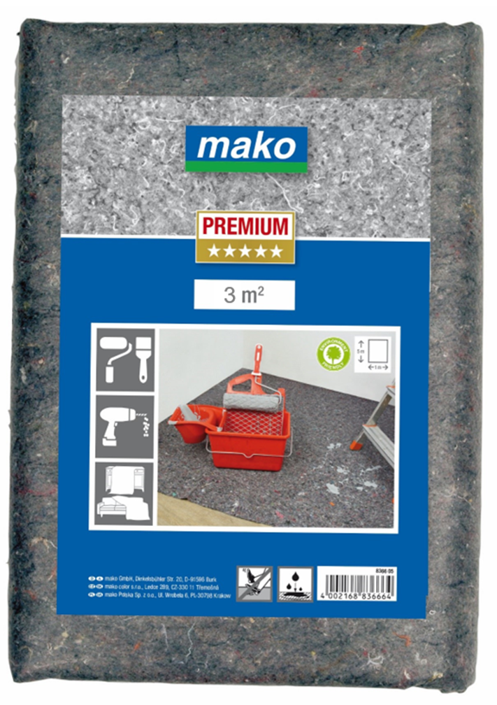 mako Maler-Abdeck-Vlies PREMIUM, 1 m x 3 m