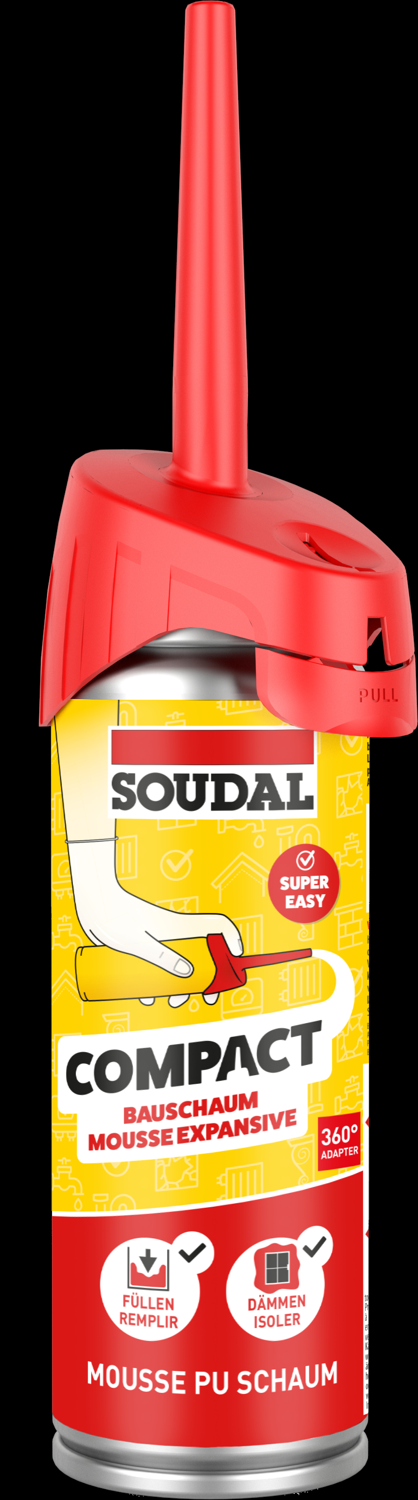 Soudal Bauschaum Compact B2 1K, 150 ml