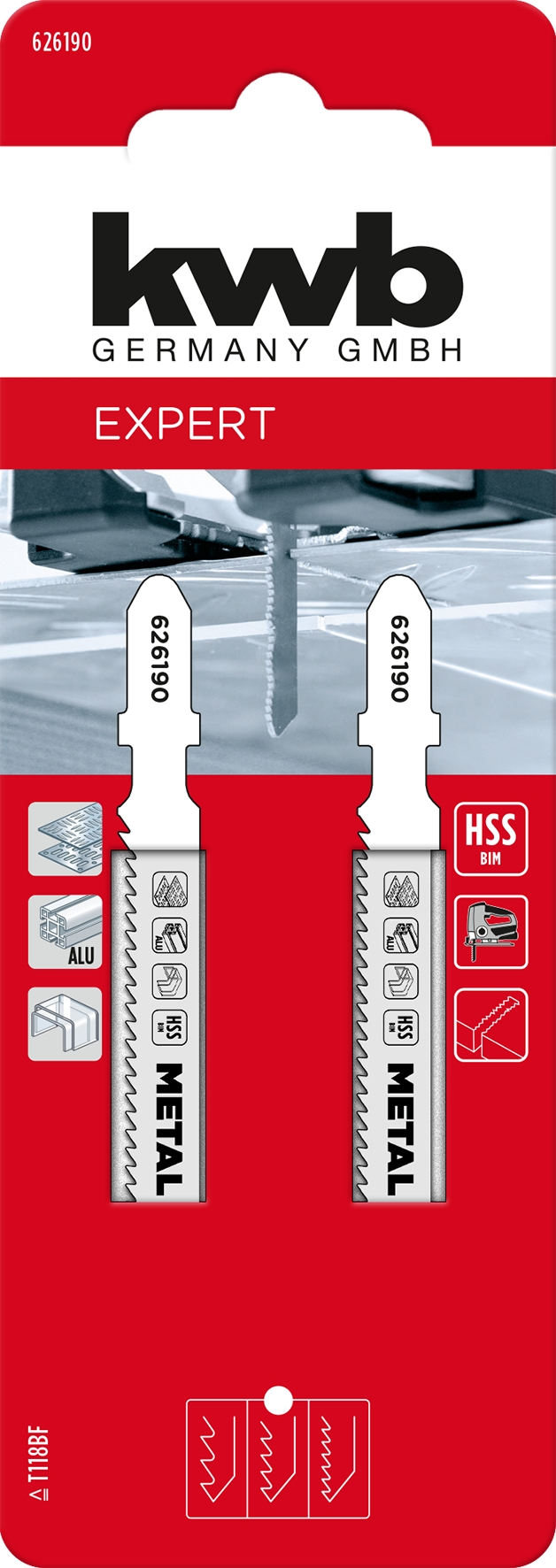 Kwb 2 Stichsägeblätter Bi-Metall S20