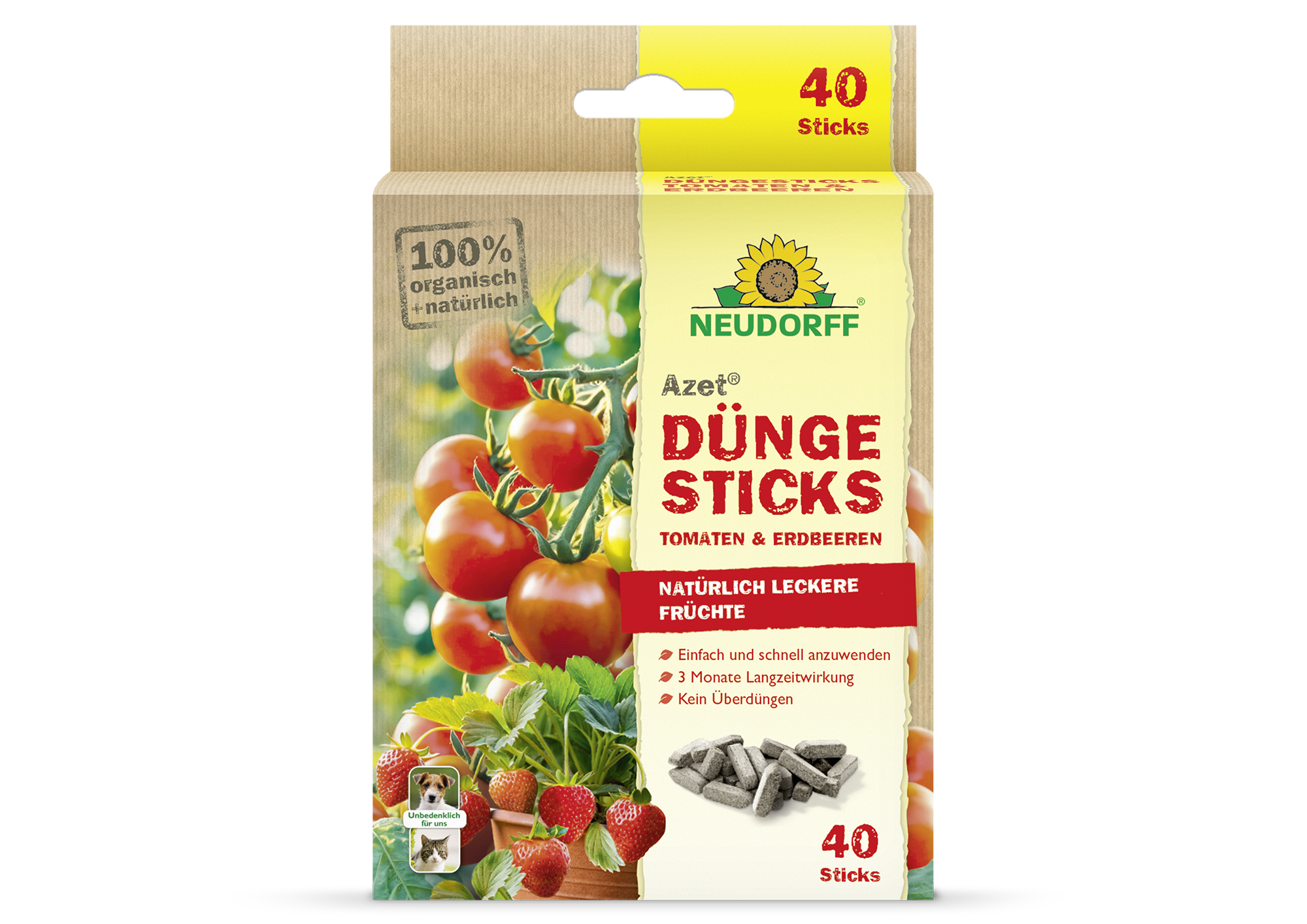 Neudorff Azet DüngeSticks für Tomaten und Erdbeeren