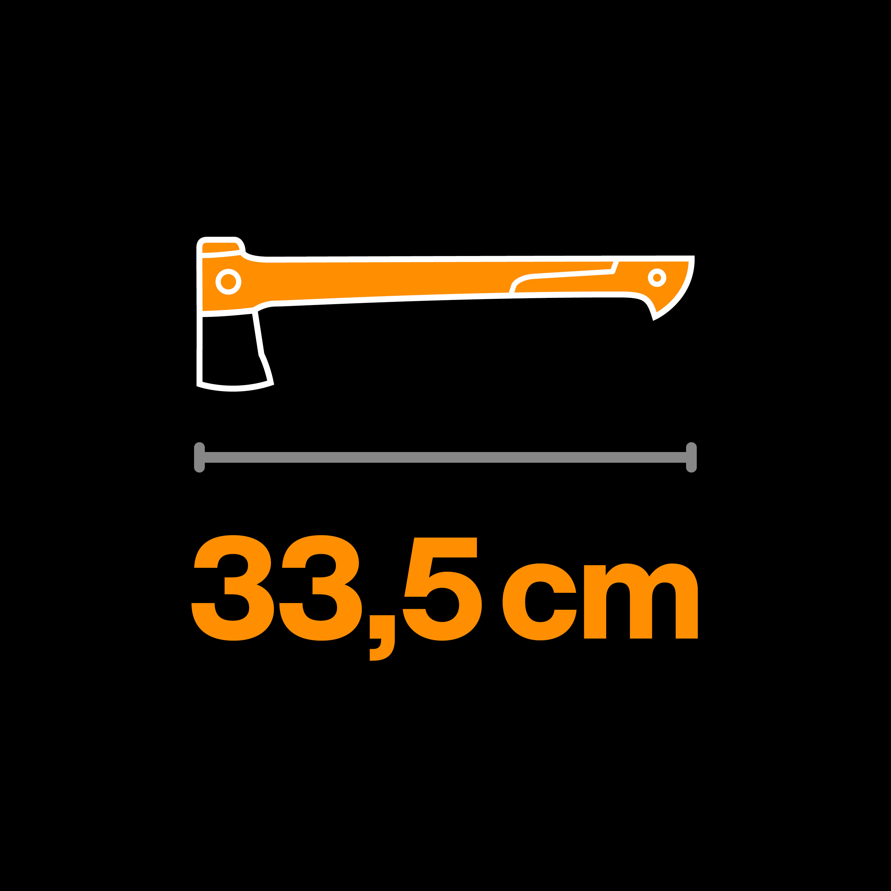 Fiskars X-series™ X13 Campingaxt ultra leicht (480g)