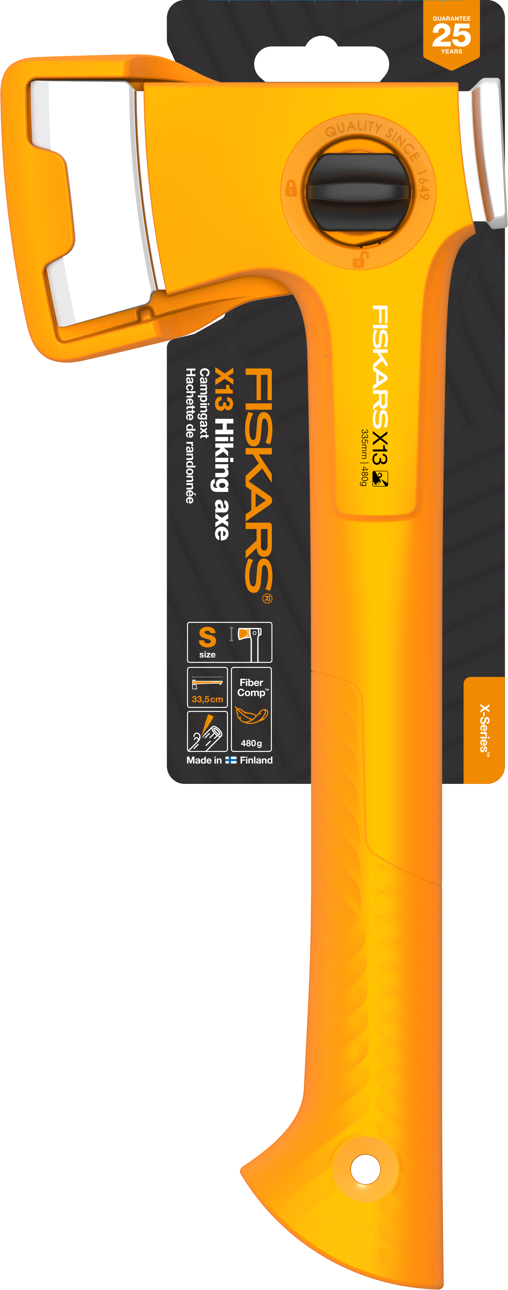 Fiskars X-series™ X13 Campingaxt ultra leicht (480g)