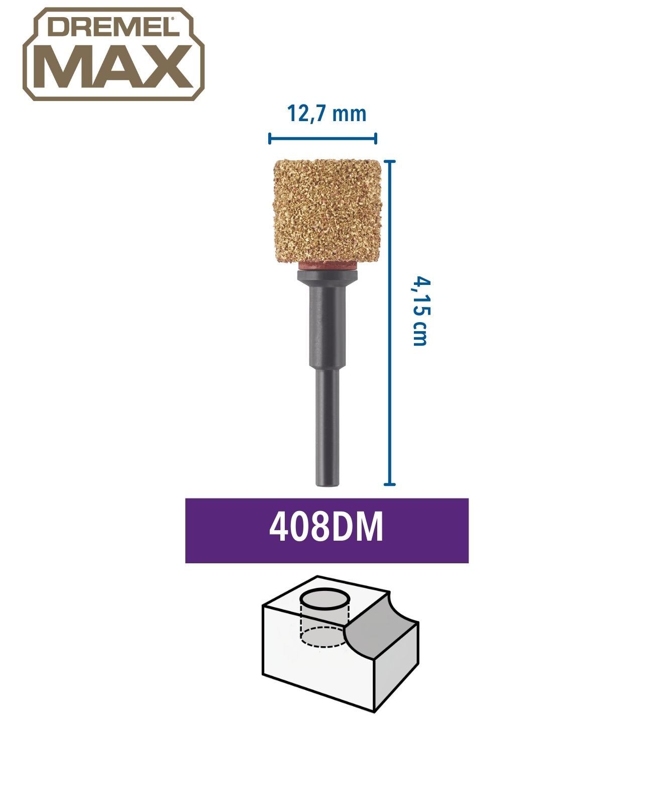 Dremel 408DM MAX Schleifband/Lochbohrer