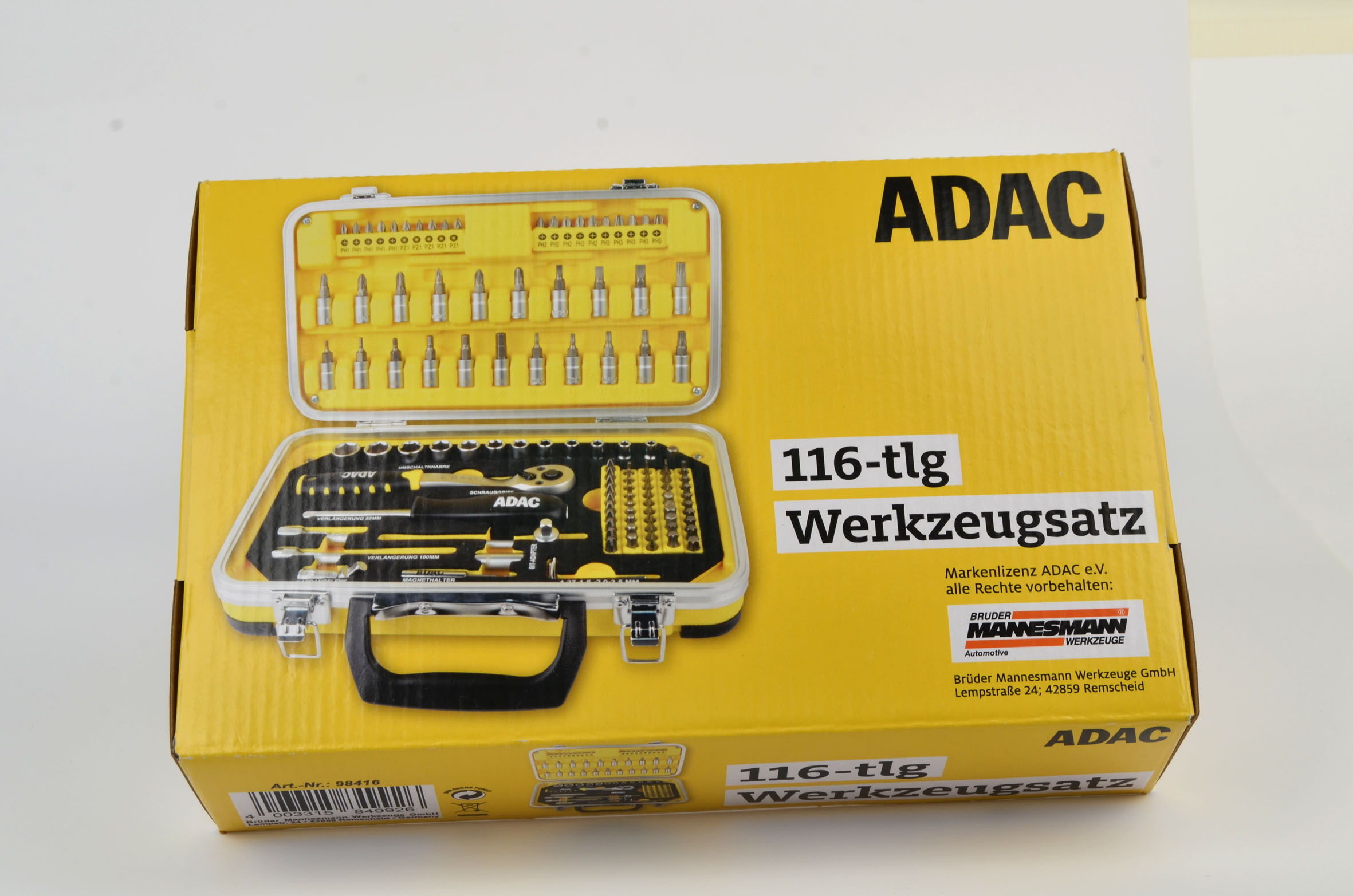 ADAC Schraub-und Bitsatz, 116-teilig