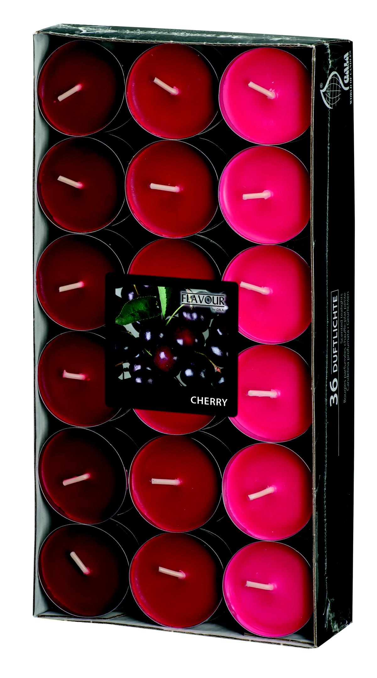 GALA DUFTLICHTE TON IN TON 36ER PACK, CHERRY