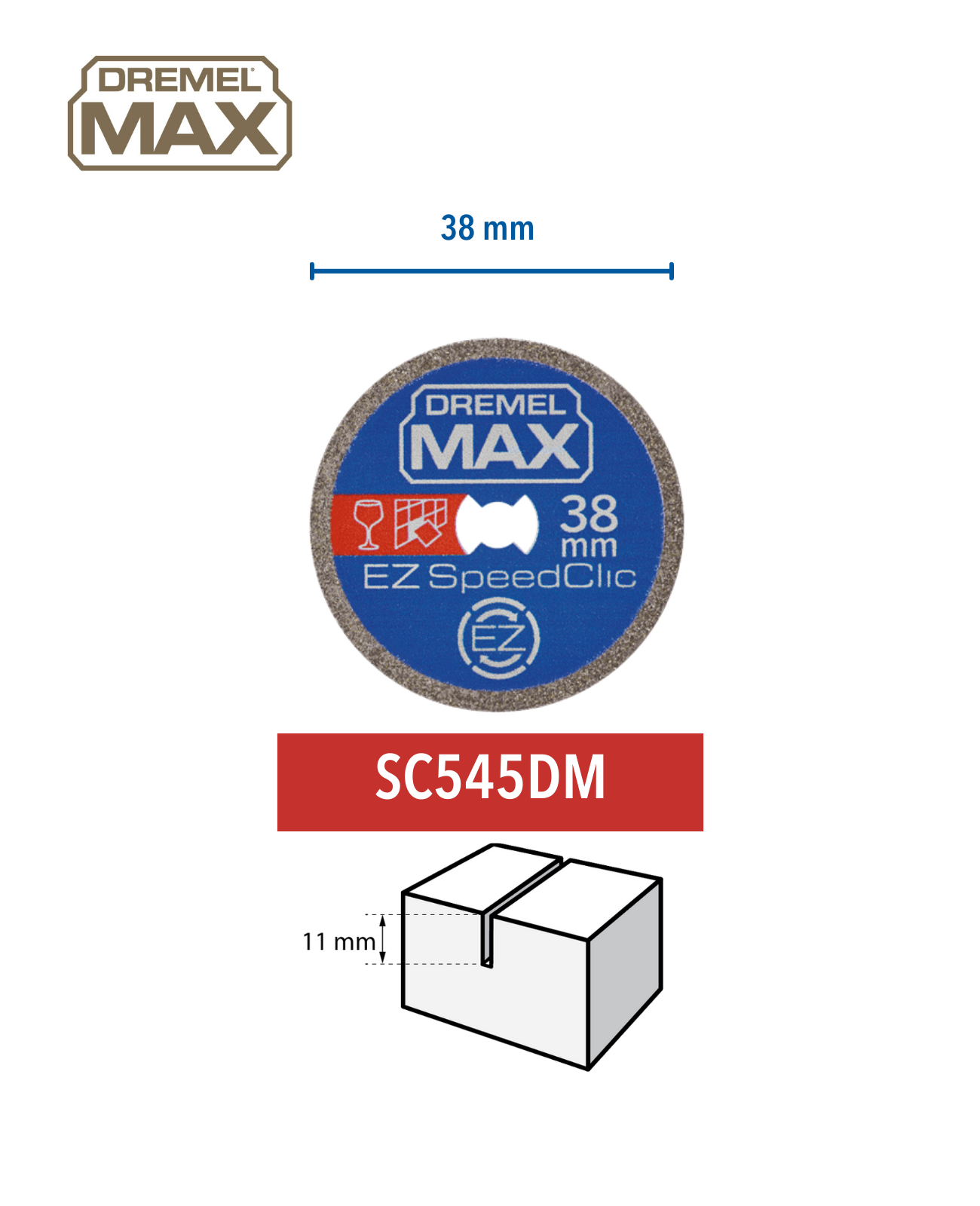 Dremel SC545DM MAX Diamant Trennscheibe