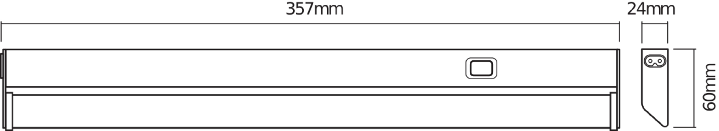 LEDVANCE Unterschrankleuchte Linear LED Turn, 357 mm